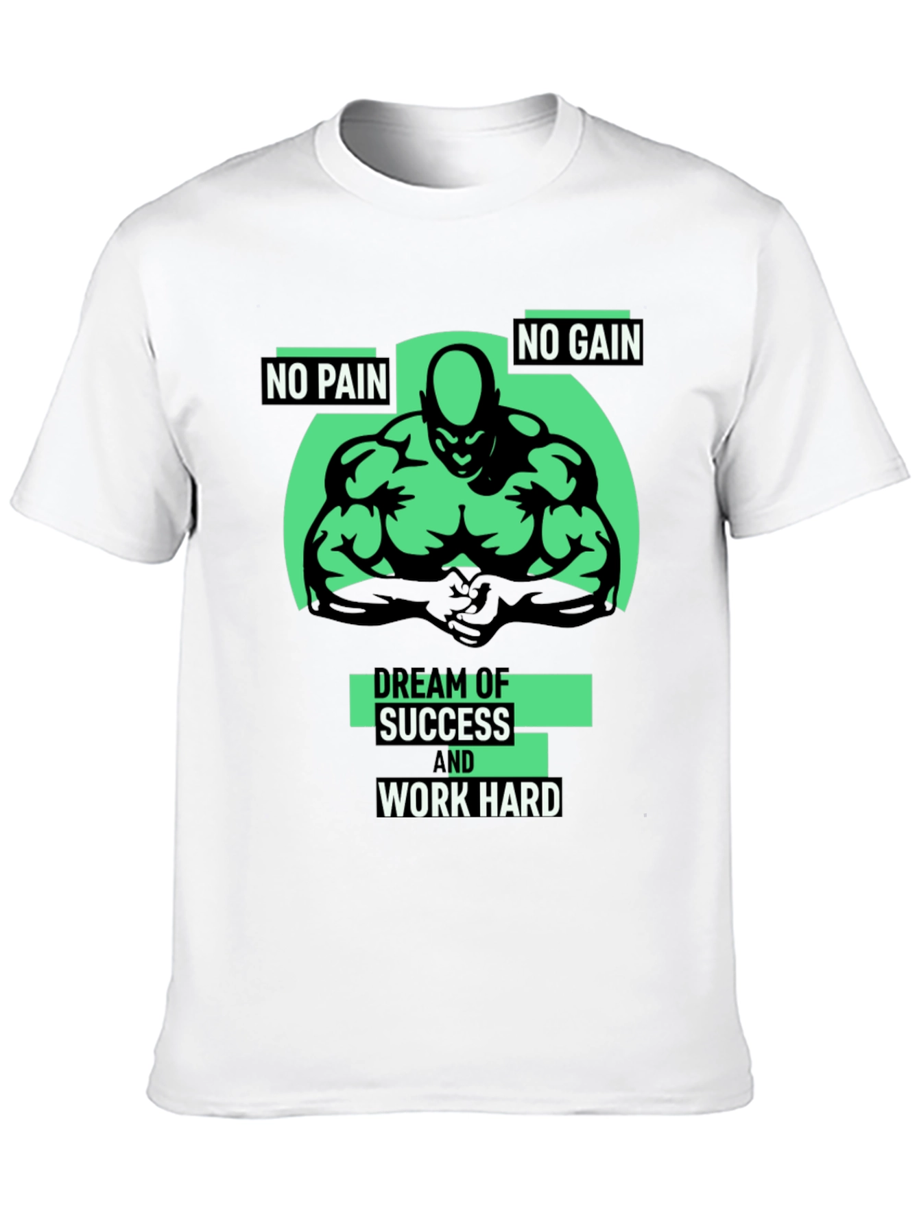 Motivational Gym T-Shirt - No Pain No Gain