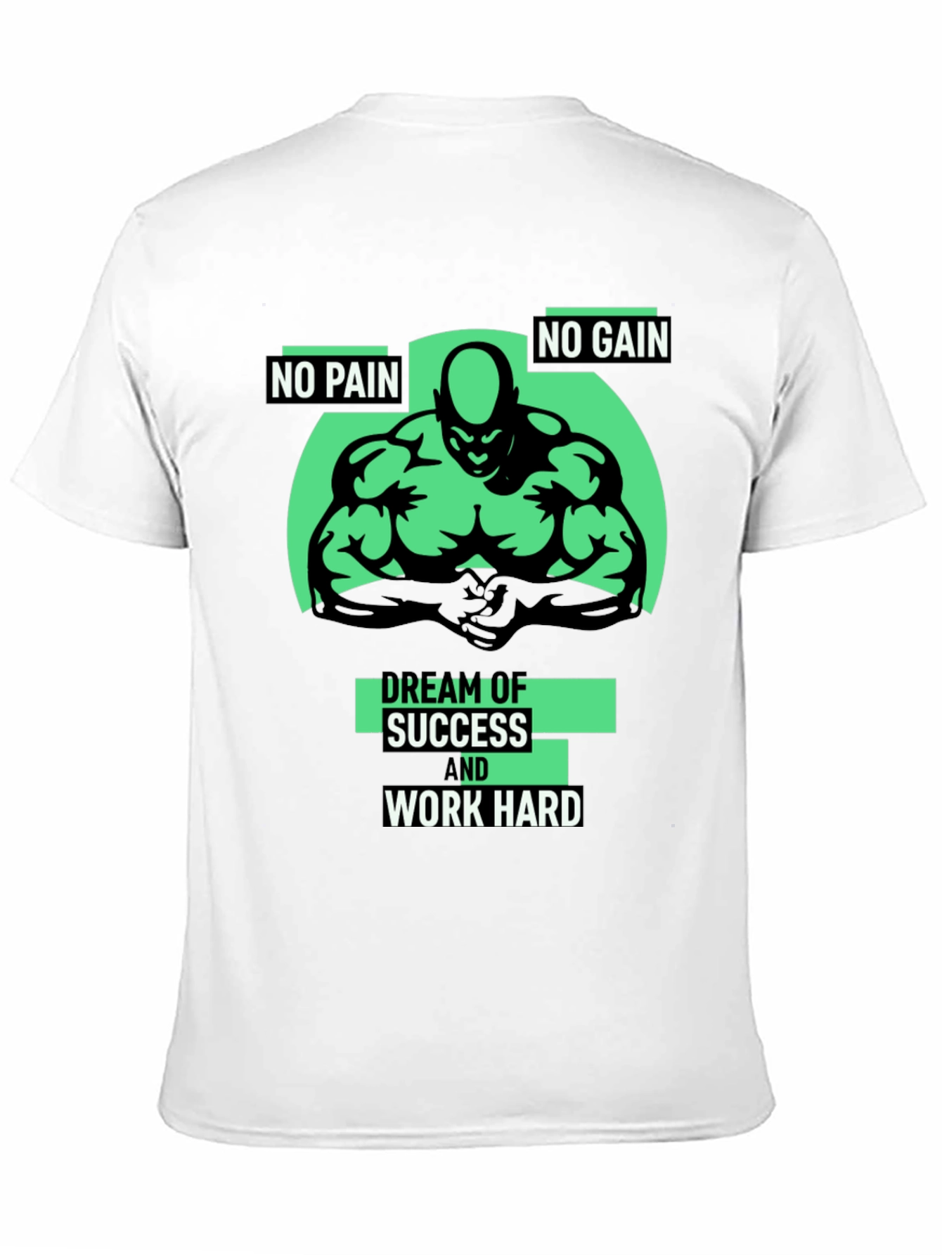 Motivational Gym T-Shirt - No Pain No Gain