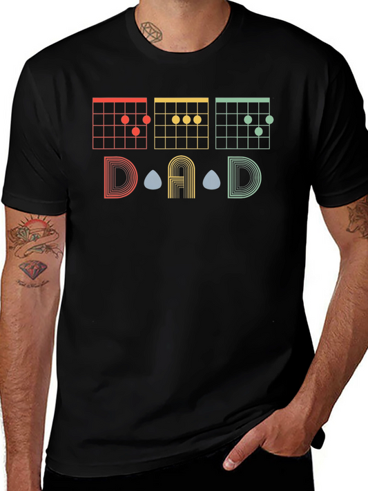 DAD Guitar Chords Graphic T-Shirt - Musician Gift