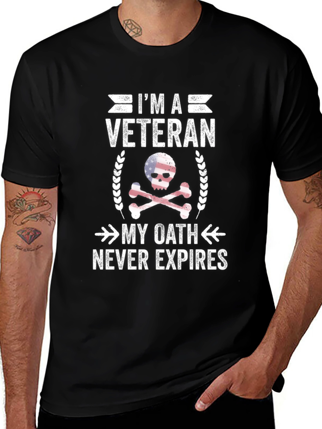 Im a Veteran T-Shirt: My Oath Never Expires