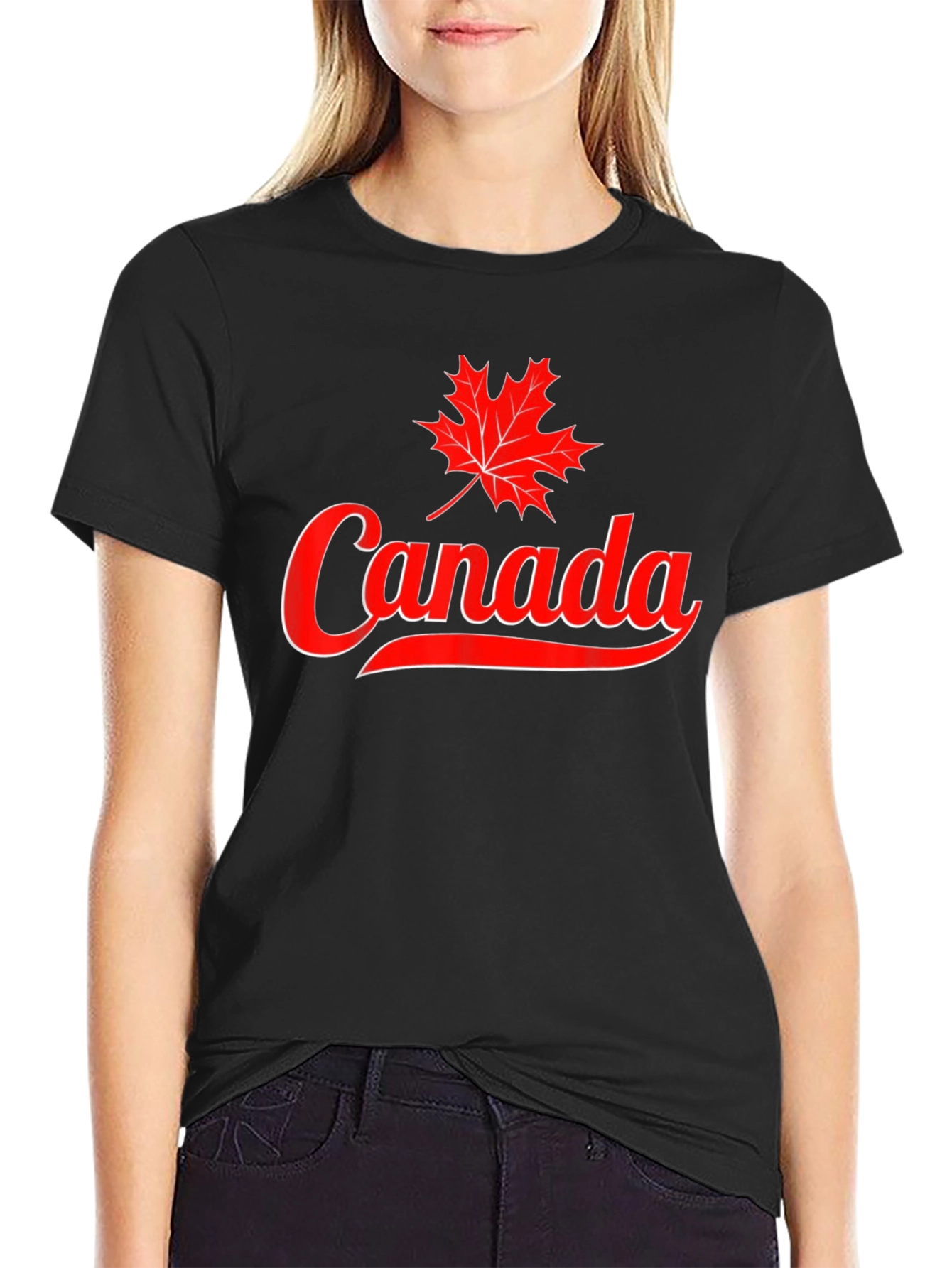 Canada Maple Leaf T-Shirt - Black
