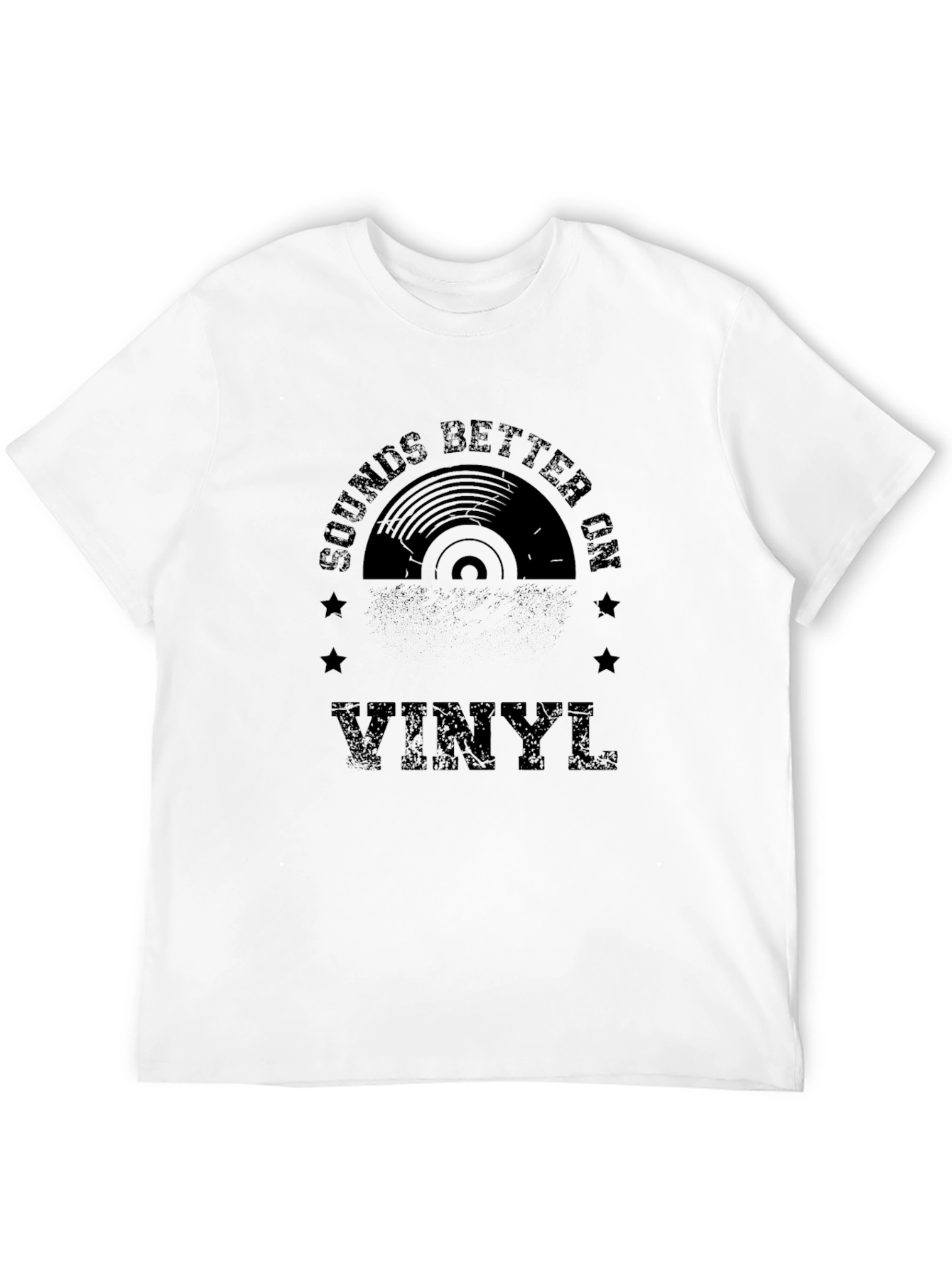 Sounds Better on Vinyl Black Graphic Tee