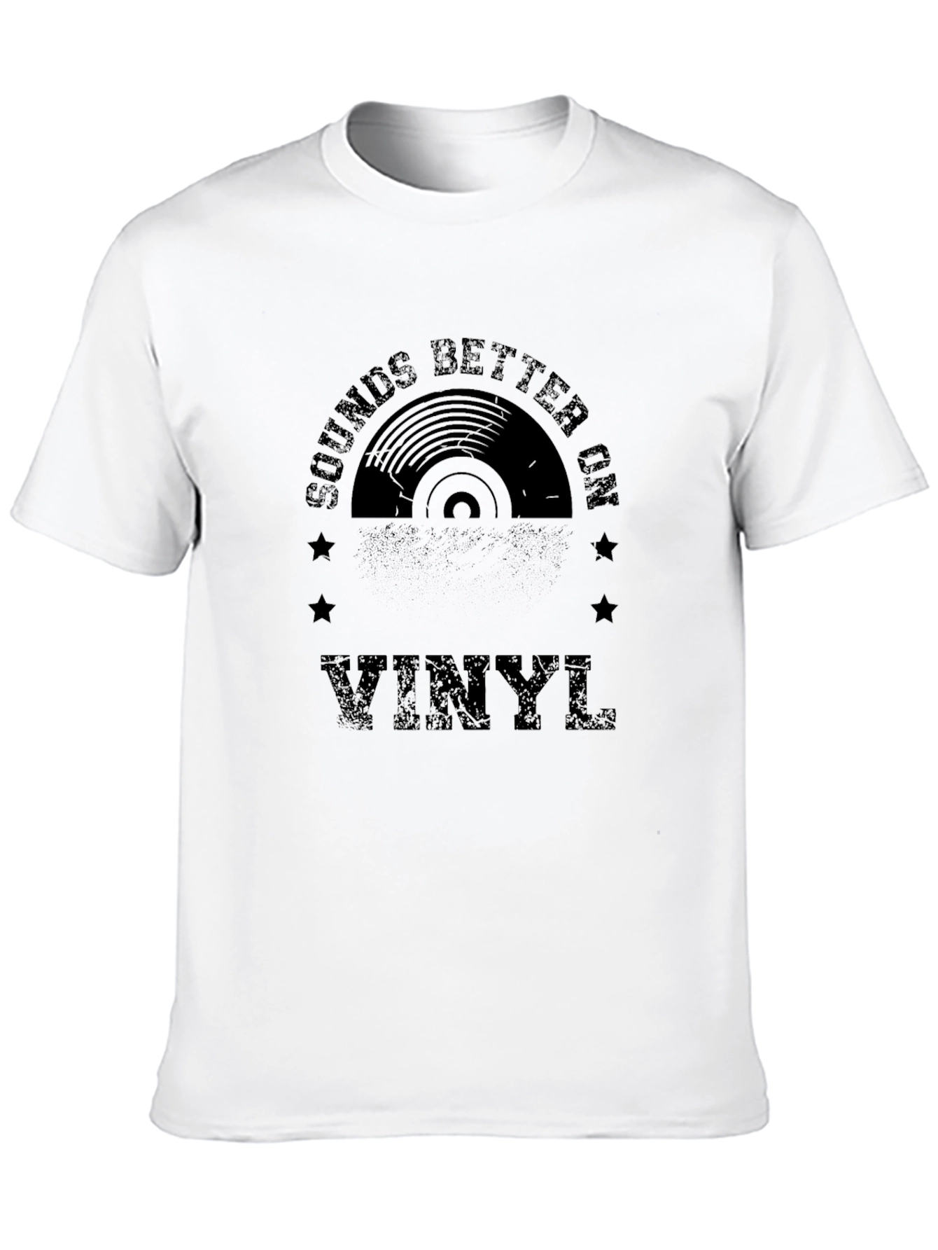 Sounds Better on Vinyl Black Graphic Tee