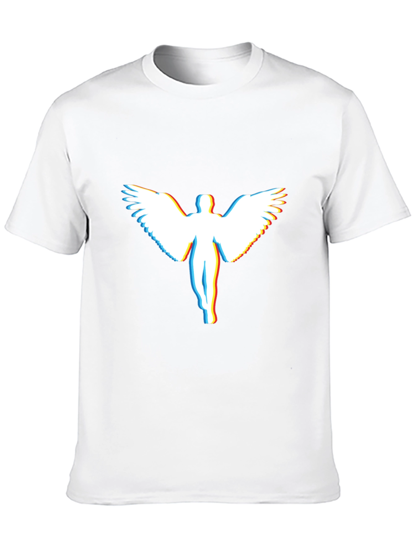 Angel Glitch Graphic T-Shirt - Modern Tee