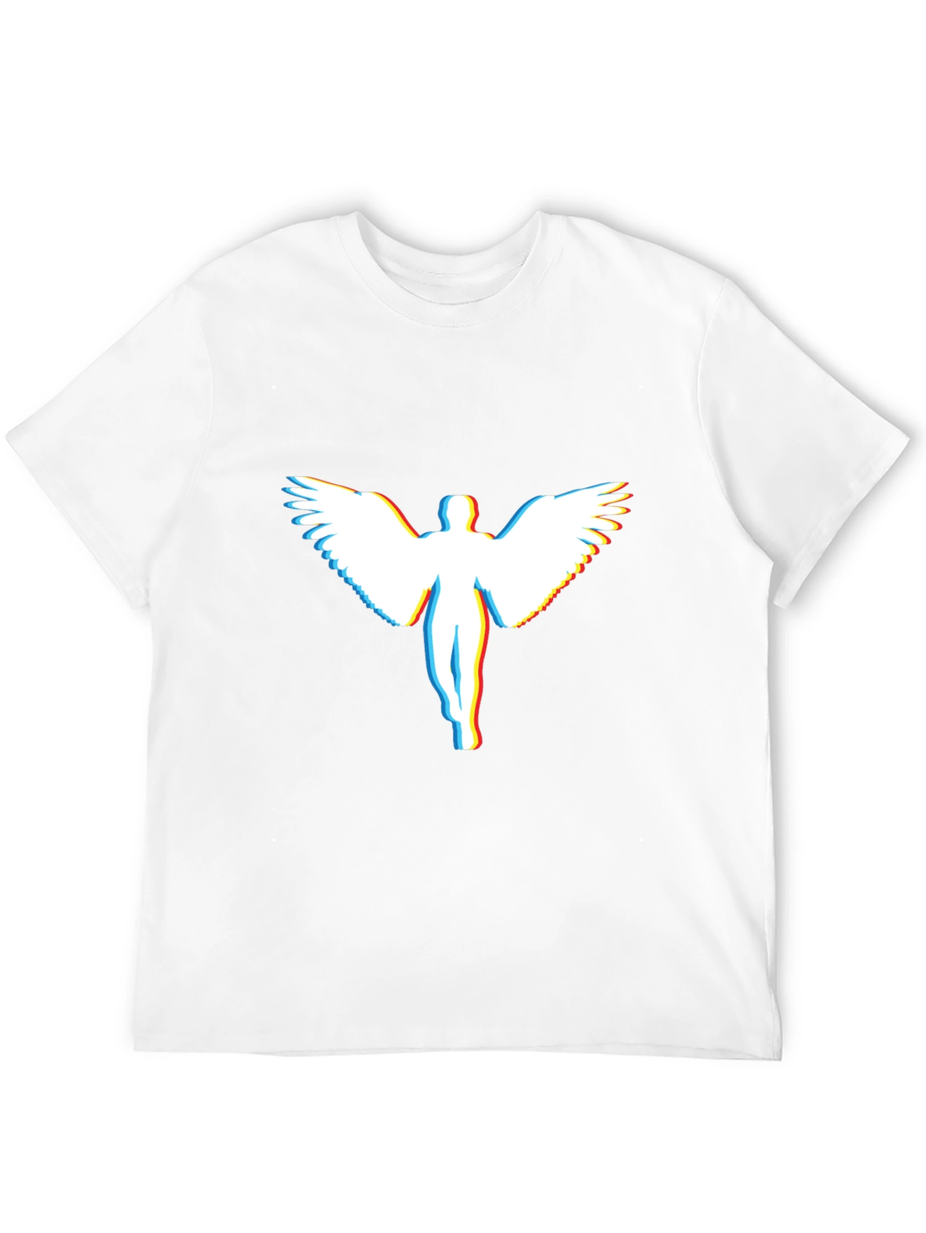Angel Glitch Graphic T-Shirt - Modern Tee