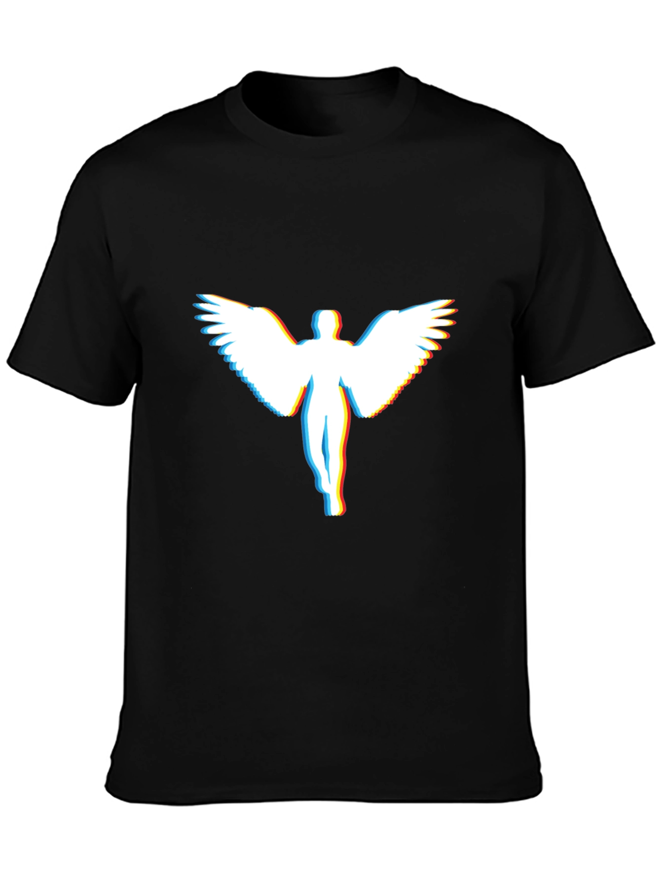Angel Glitch Graphic T-Shirt - Modern Tee