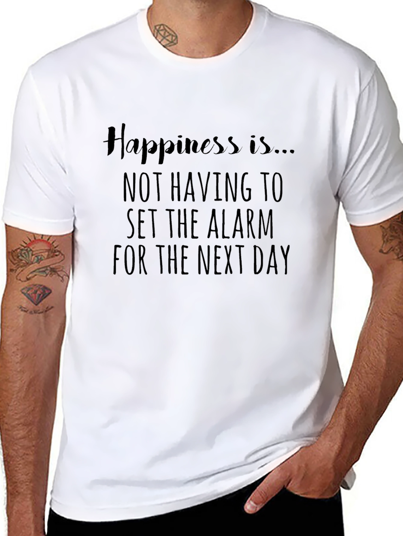 Happiness No Alarm Tee
