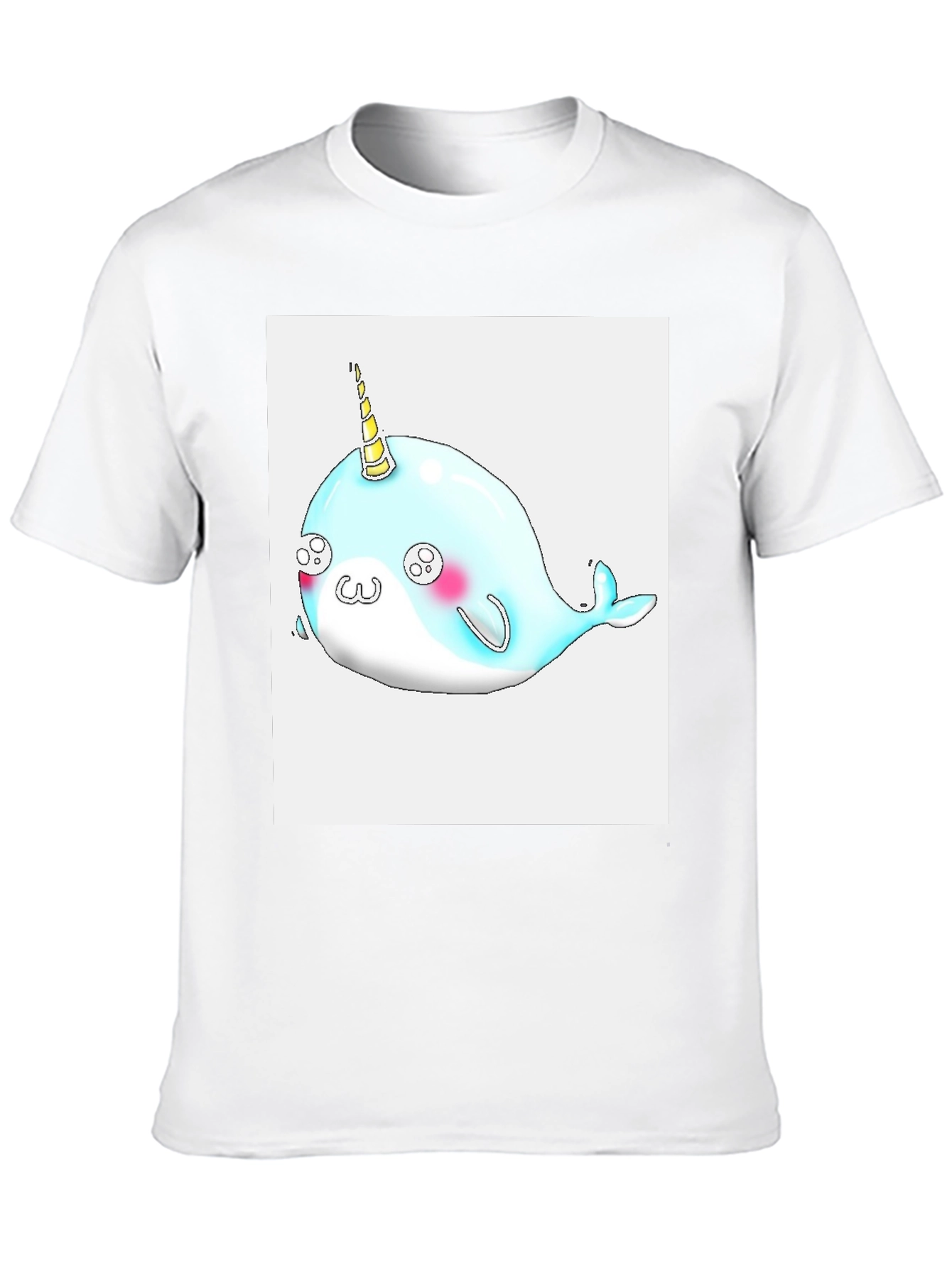 Narwhal Unicorn Black T-Shirt