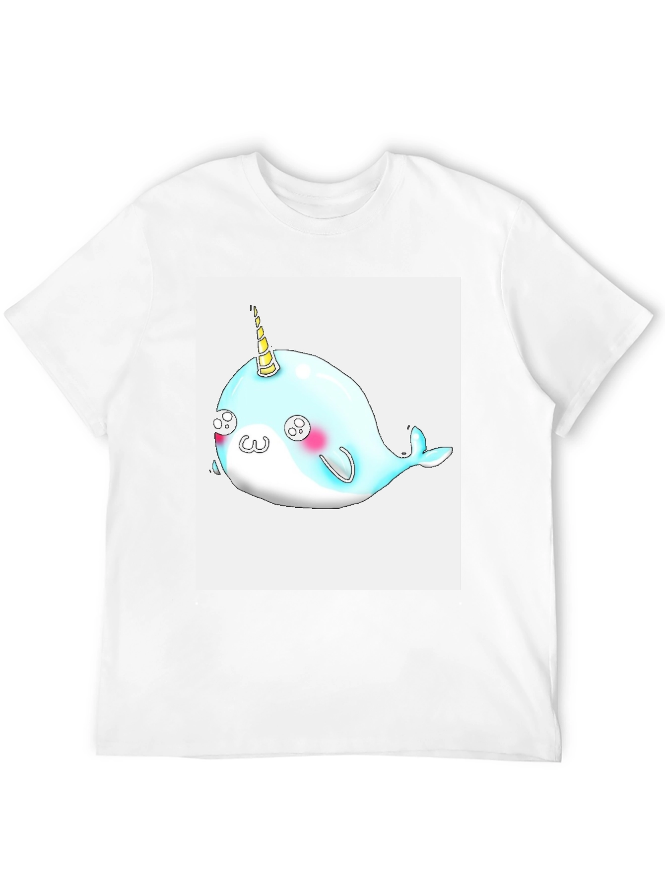 Narwhal Unicorn Black T-Shirt