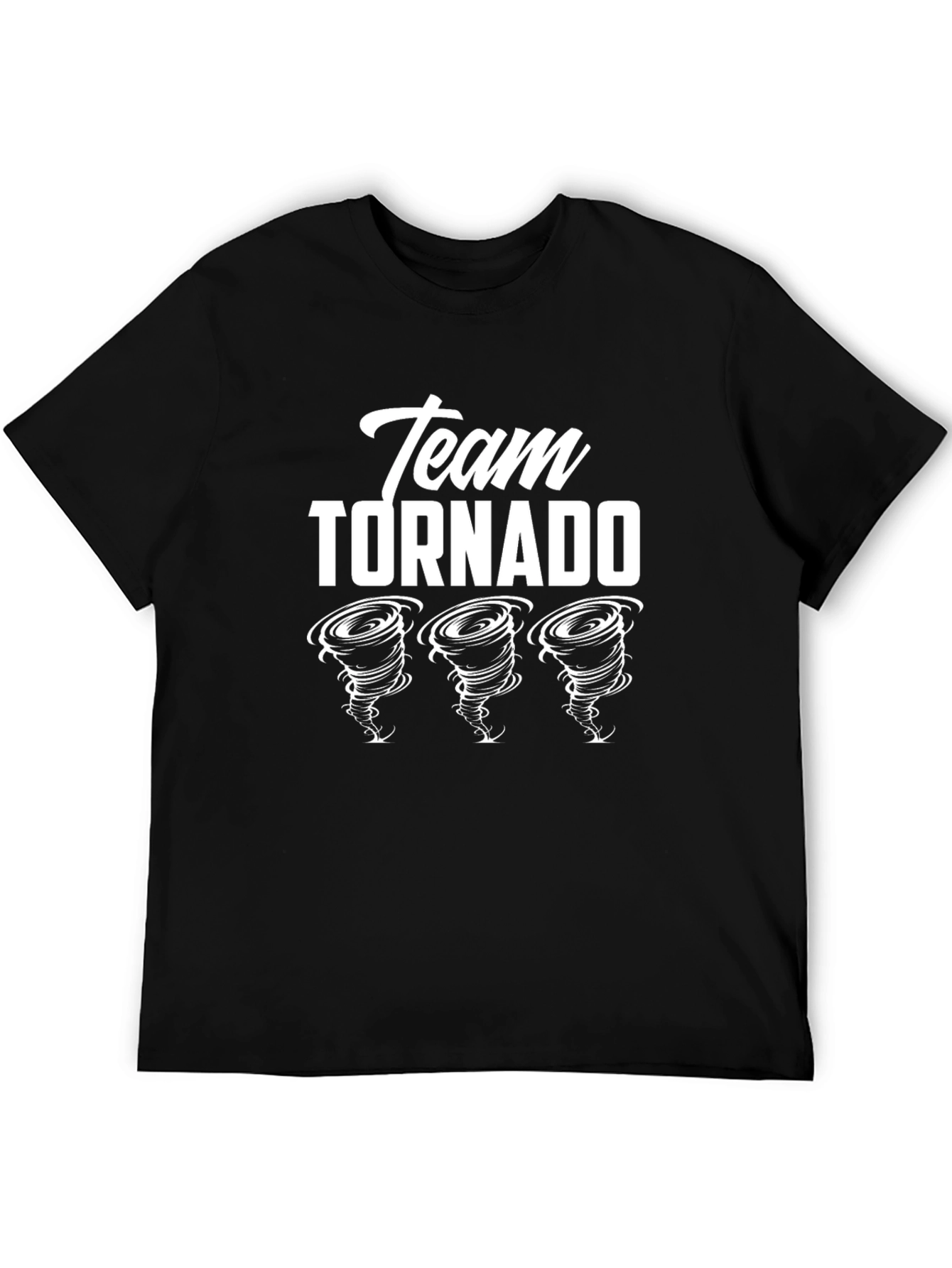 Team Tornado Graphic T-Shirt - Black Cotton Tee