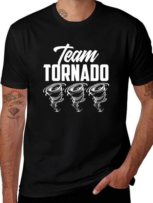 Team Tornado Graphic T-Shirt - Black Cotton Tee