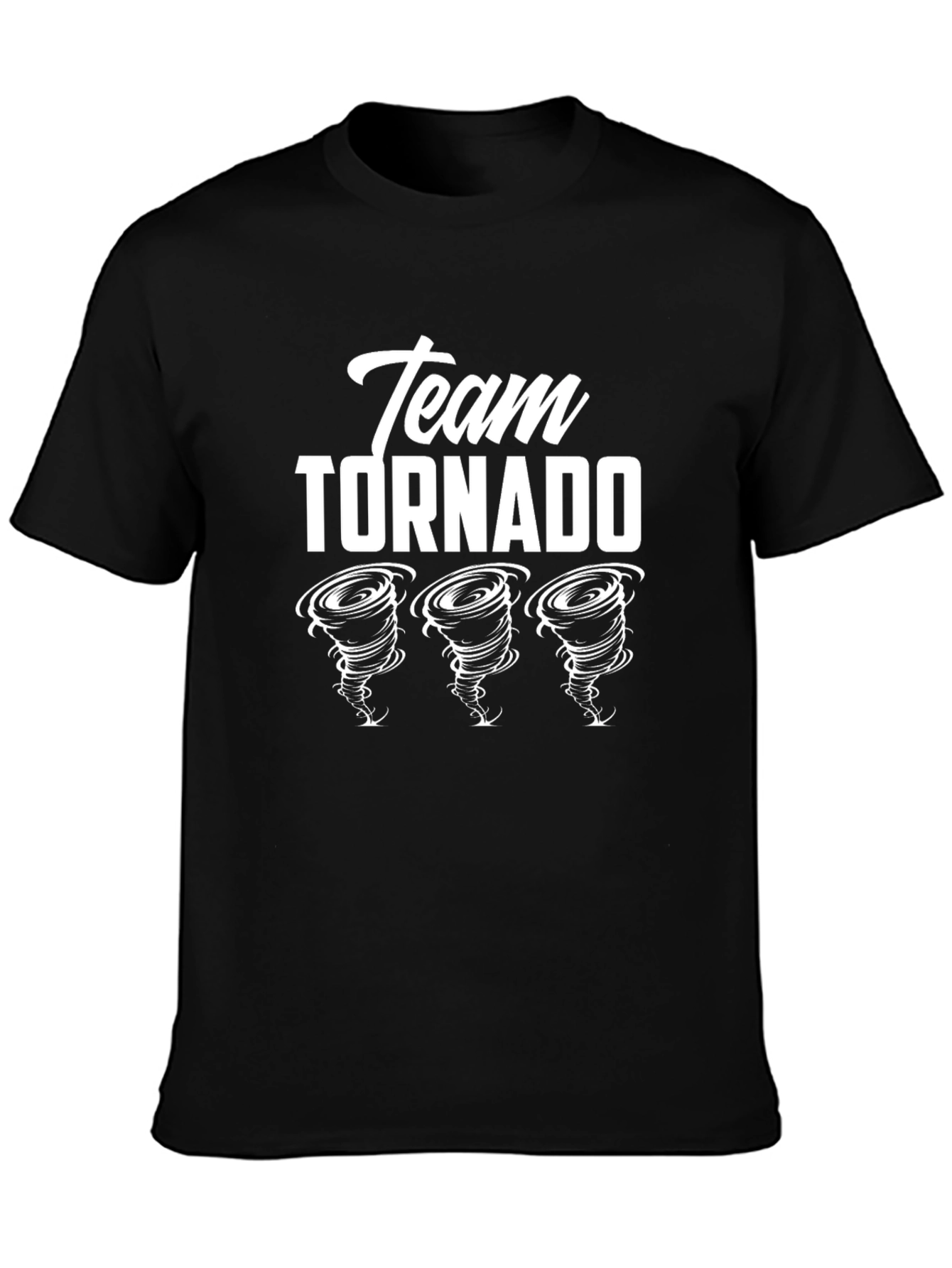 Team Tornado Graphic T-Shirt - Black Cotton Tee
