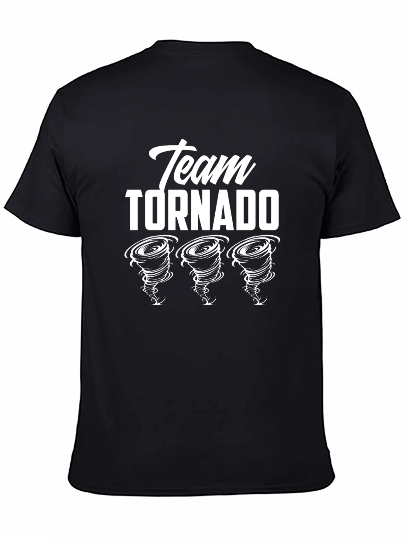 Team Tornado Graphic T-Shirt - Black Cotton Tee