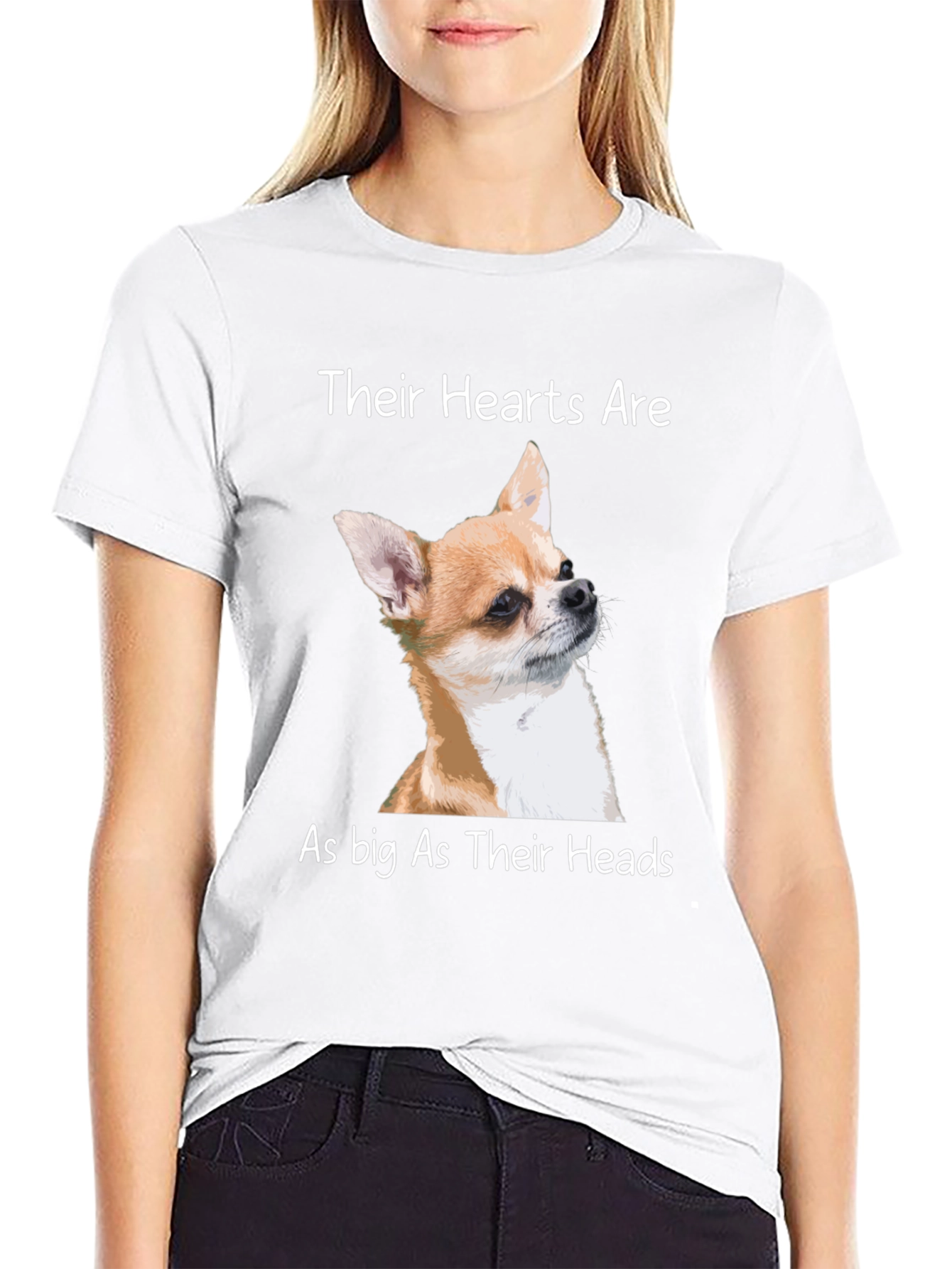 Chihuahua Lover T-Shirt: Big Heart Design