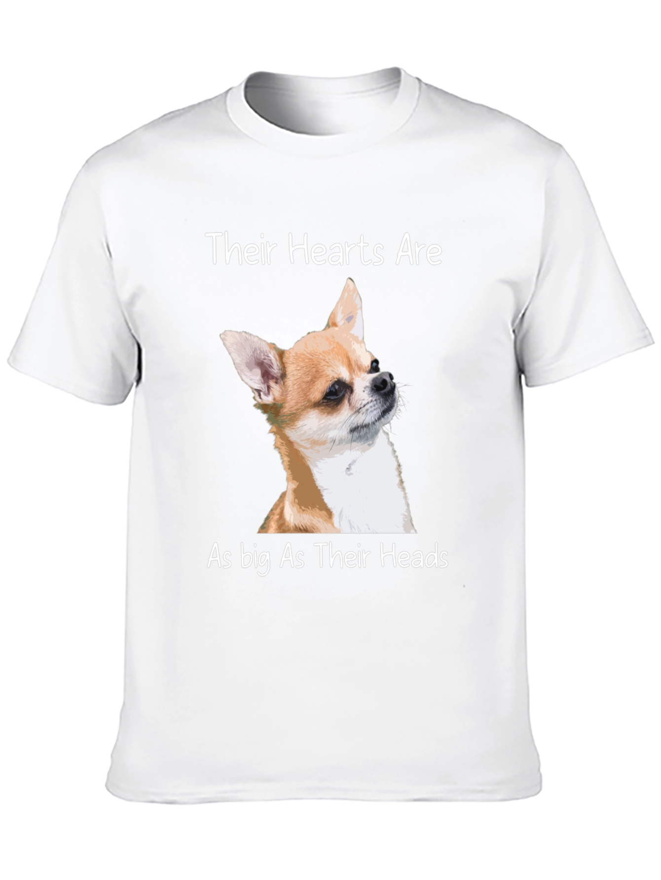Chihuahua Lover T-Shirt: Big Heart Design