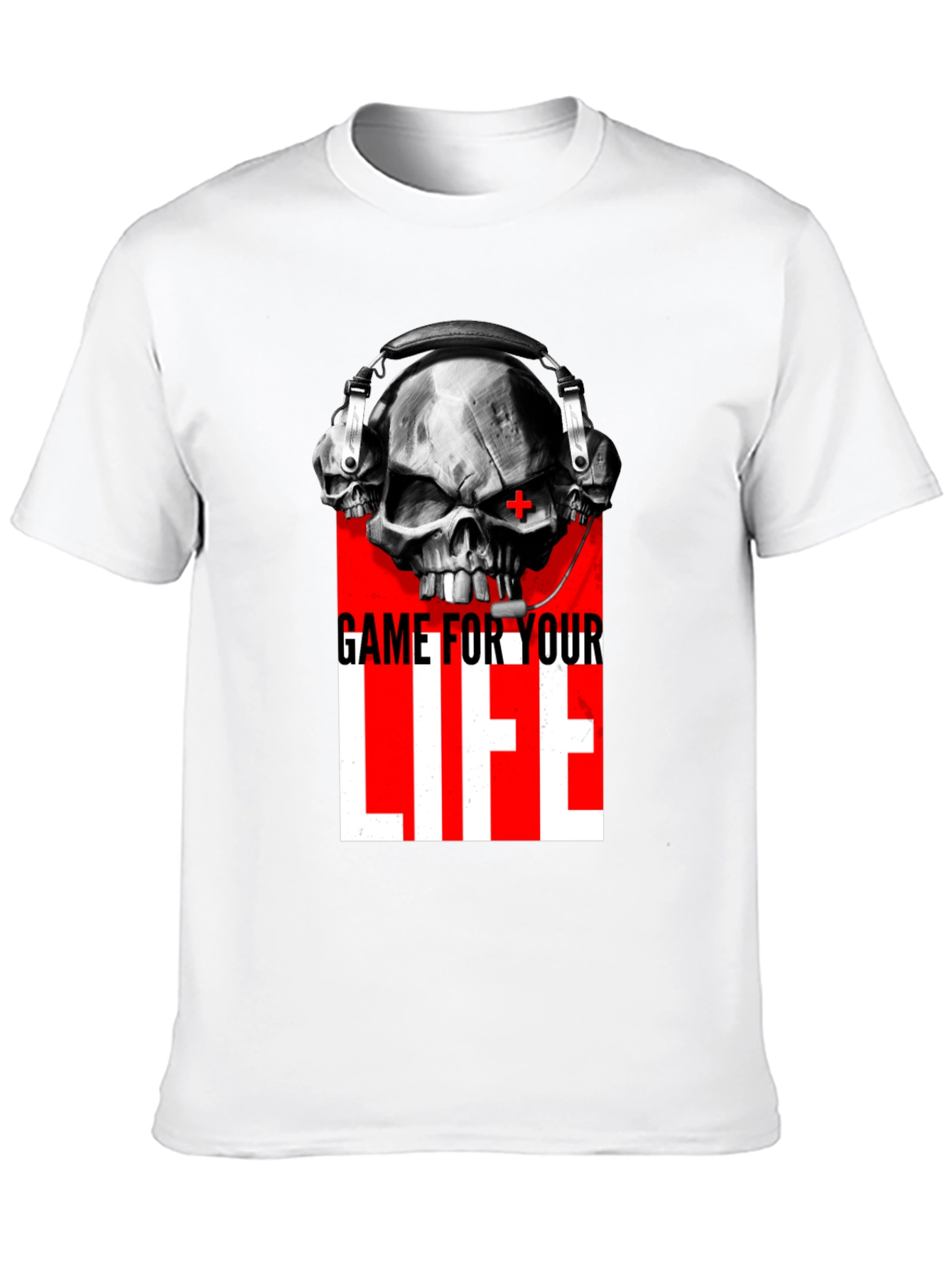 Game For Your Life Skull Graphic Tee
