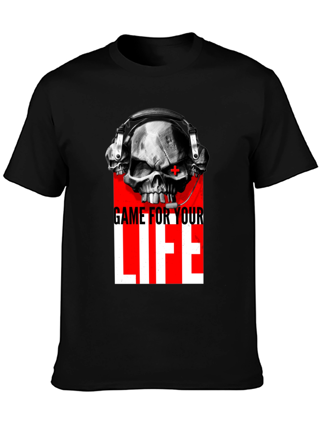 Game For Your Life Skull Graphic Tee
