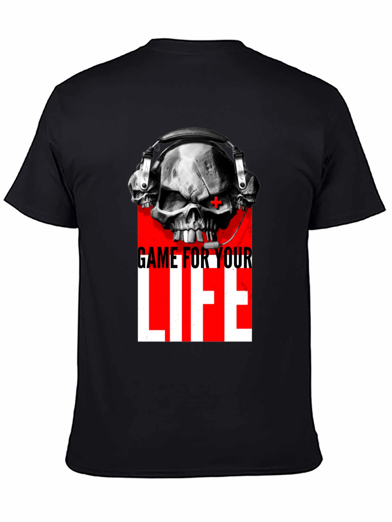 Game For Your Life Skull Graphic Tee