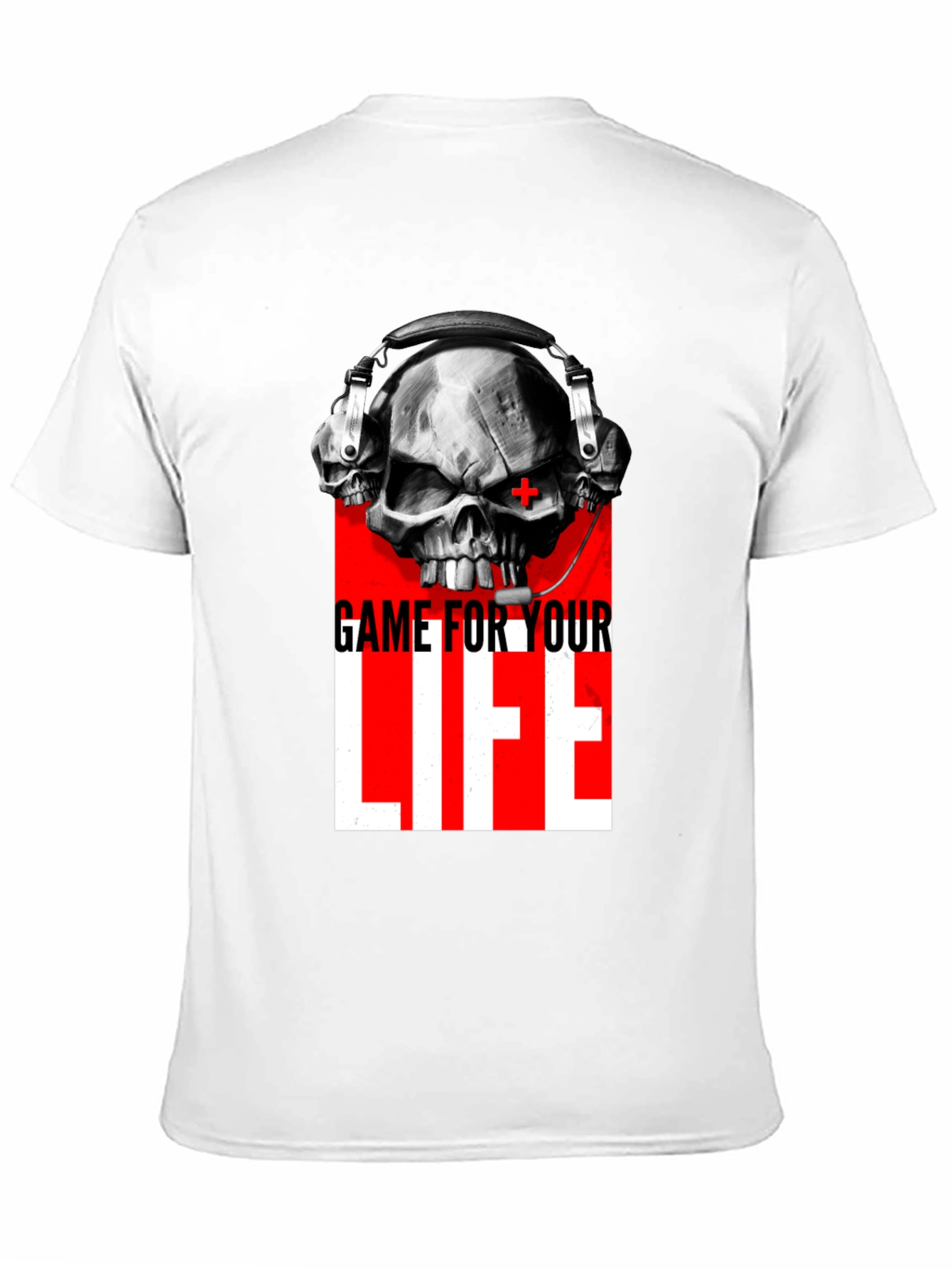 Game For Your Life Skull Graphic Tee