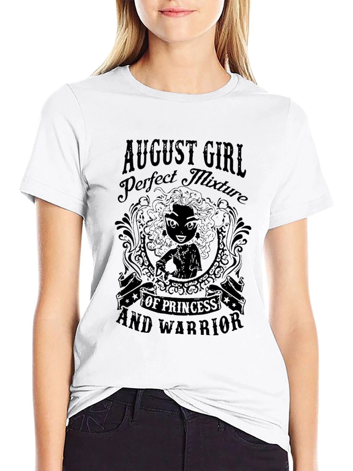 August Girl Princess Warrior Graphic T-Shirt