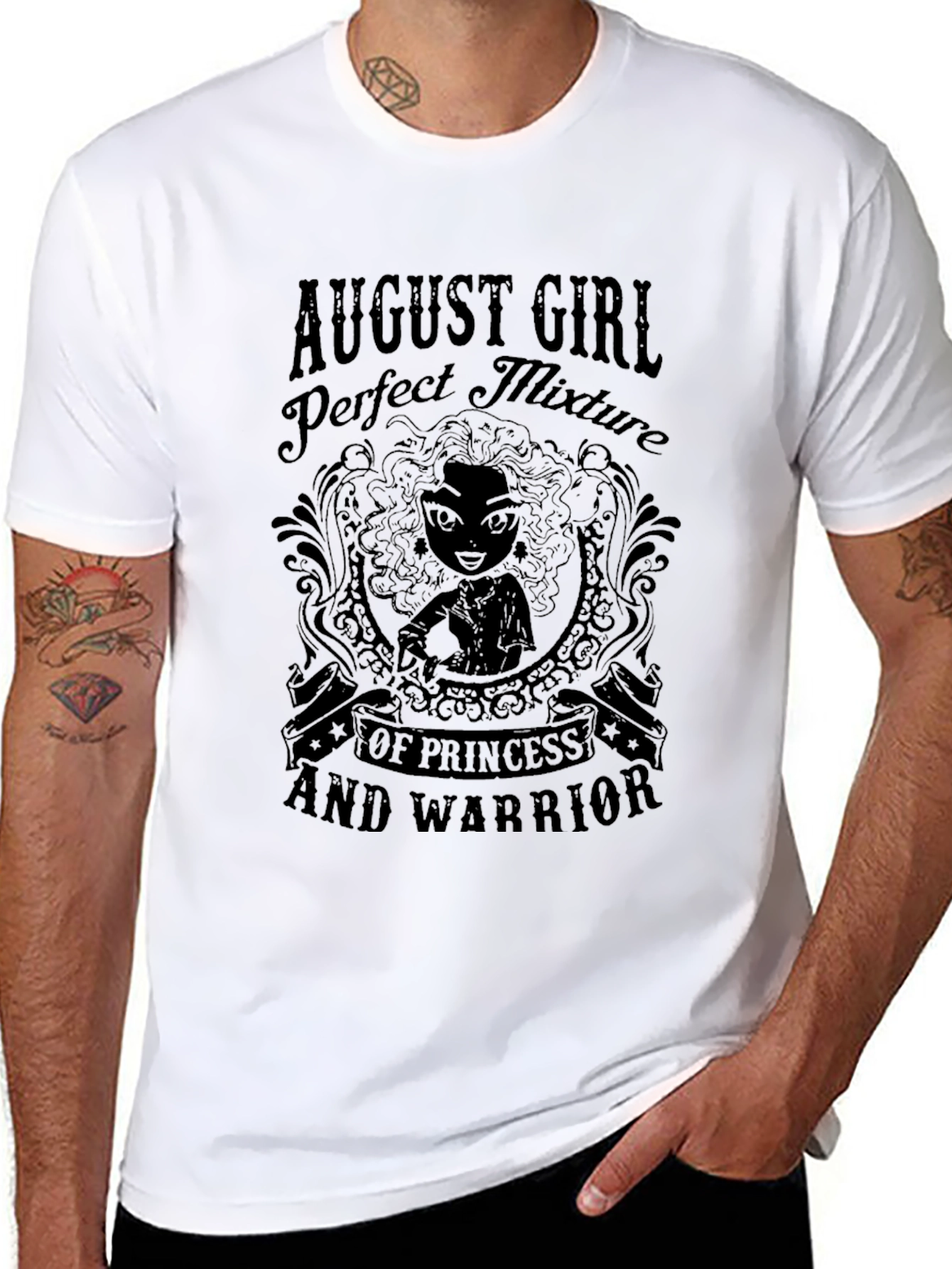August Girl Princess Warrior Graphic T-Shirt