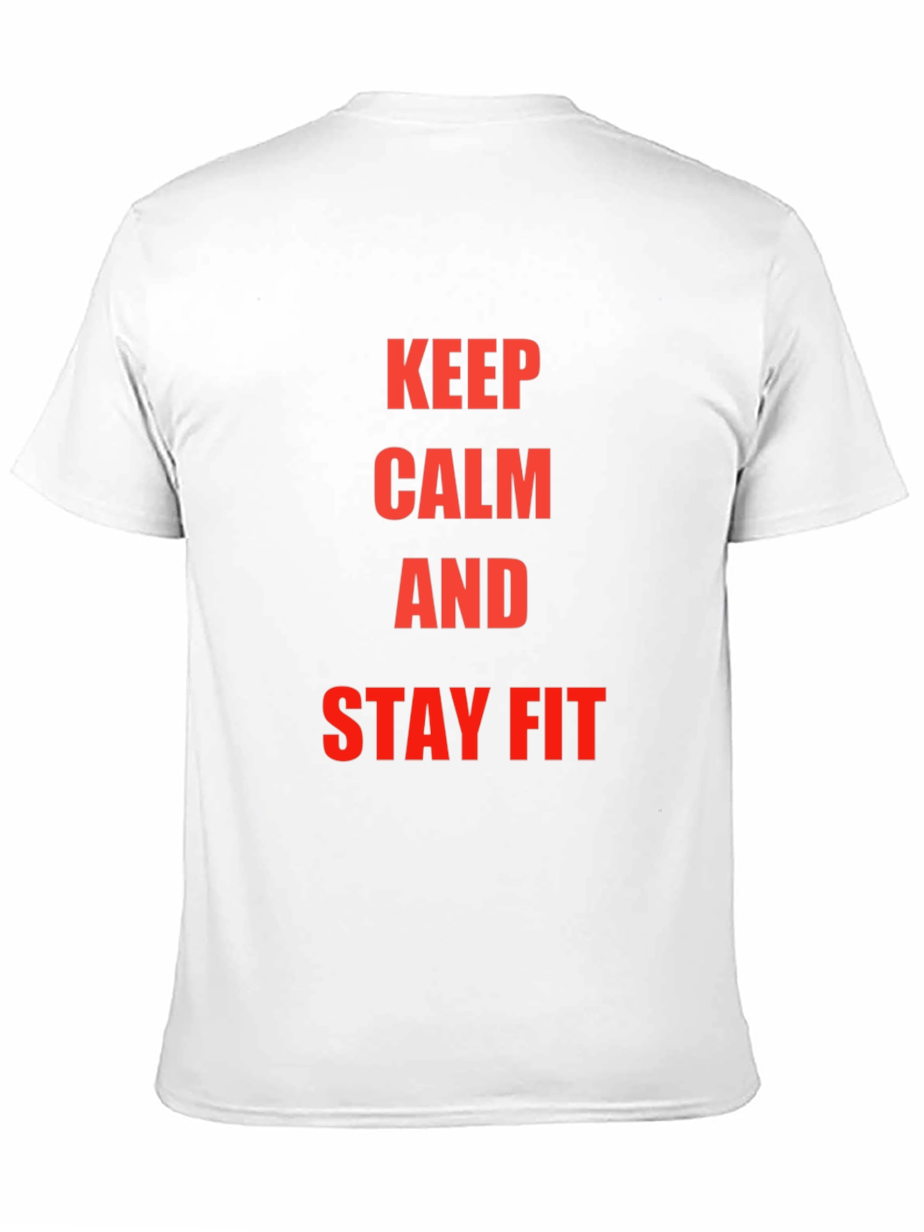 Keep Calm and Stay Fit Black T-Shirt