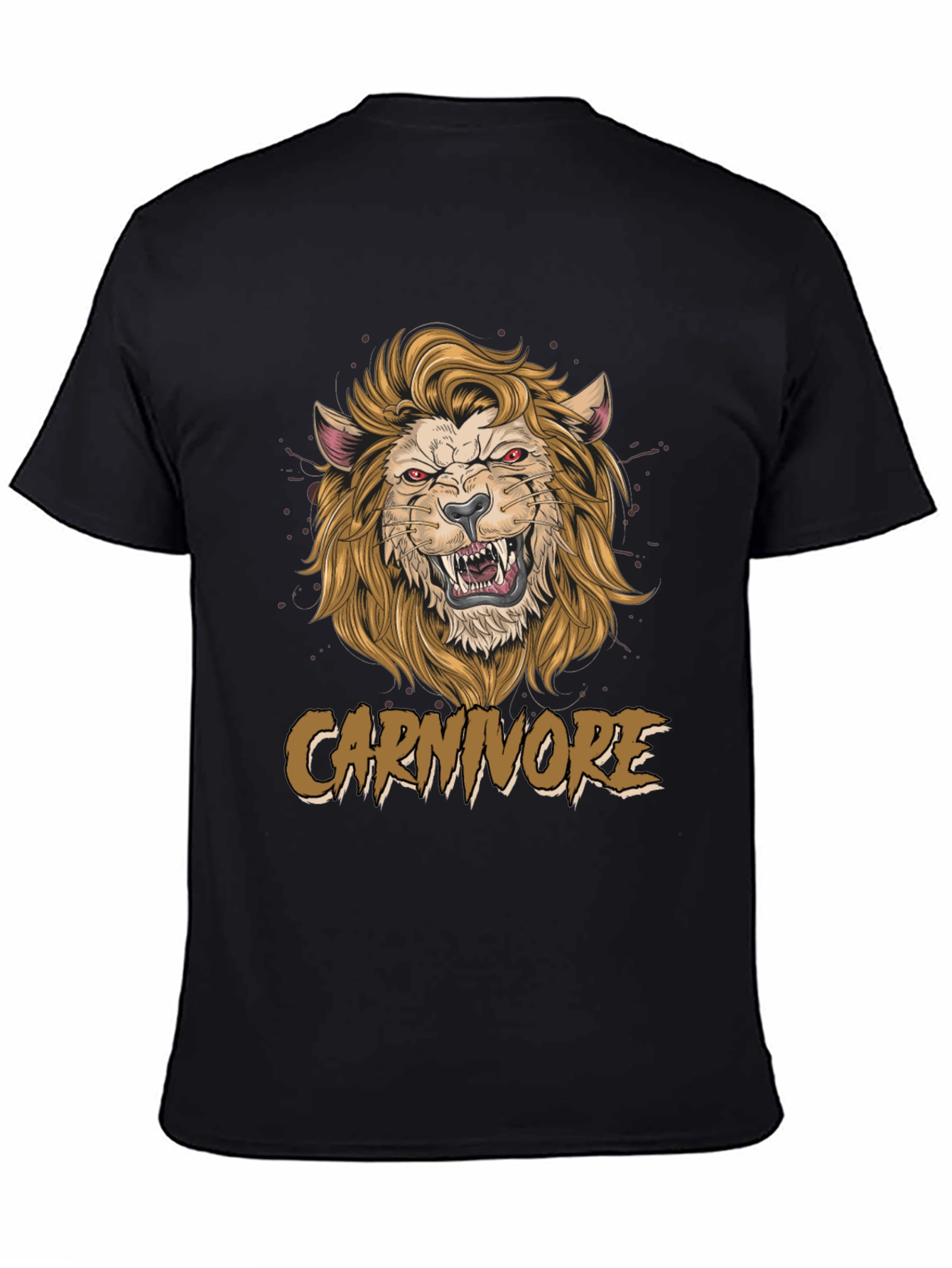 Carnivore Graphic Tee - Fierce Lion Design