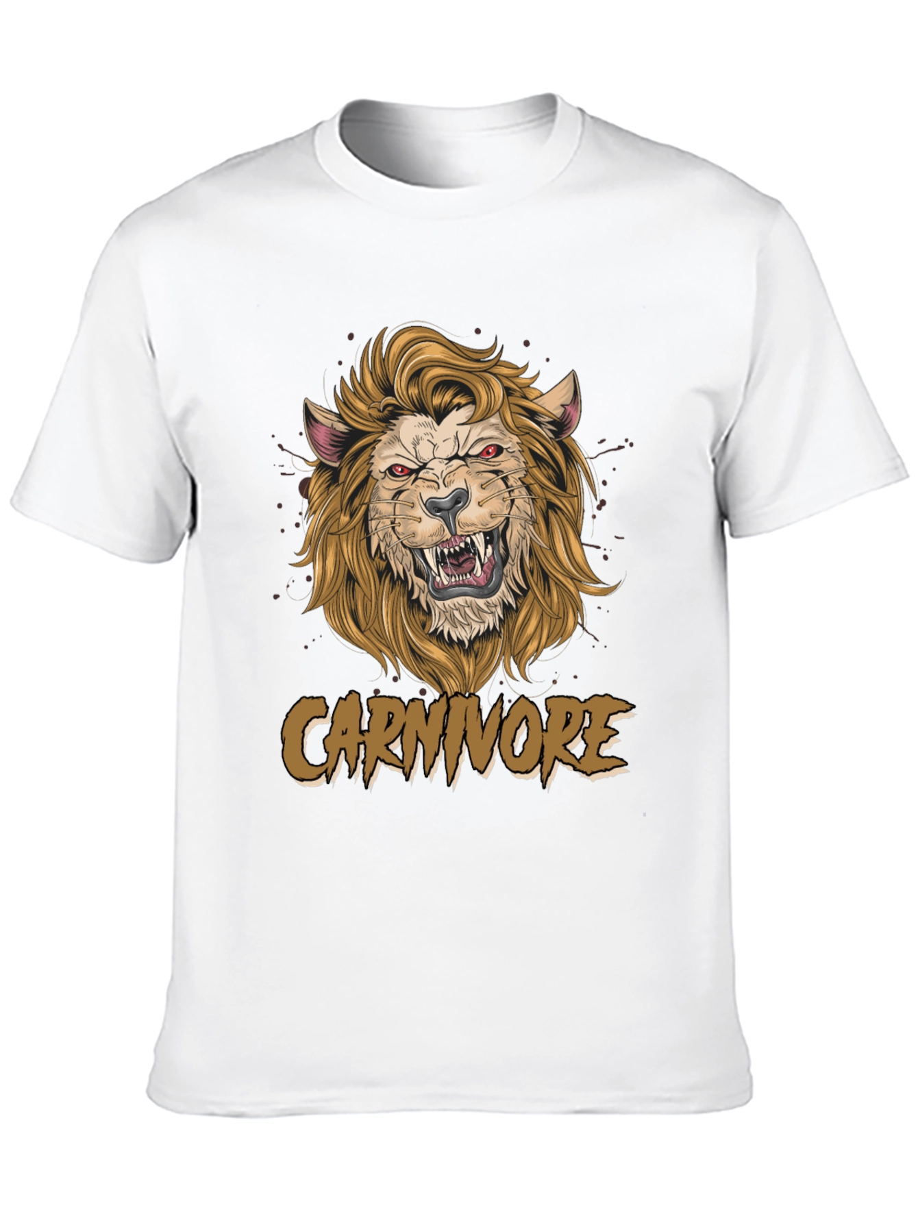 Carnivore Graphic Tee - Fierce Lion Design