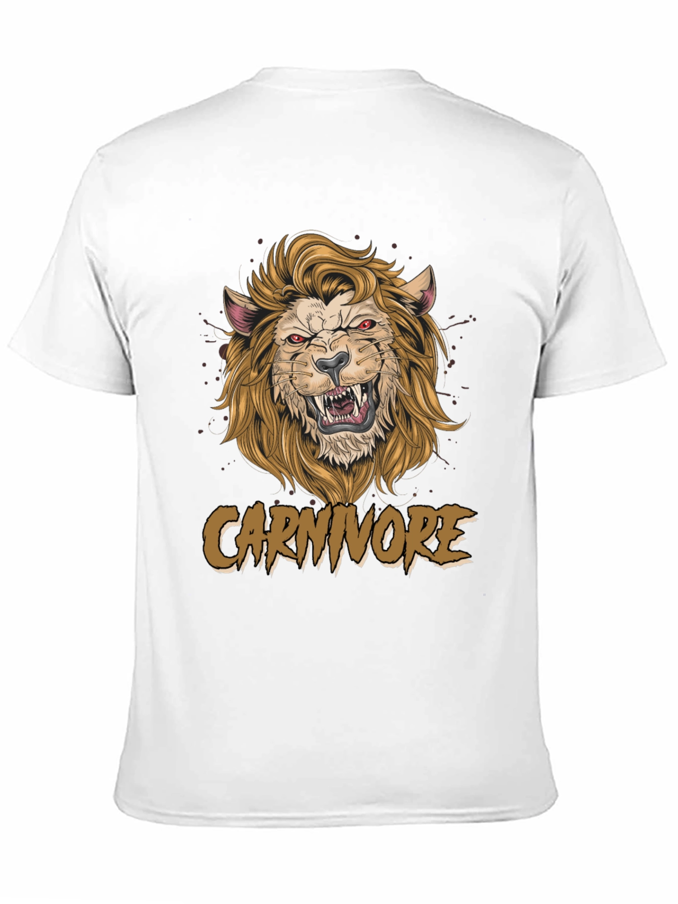 Carnivore Graphic Tee - Fierce Lion Design