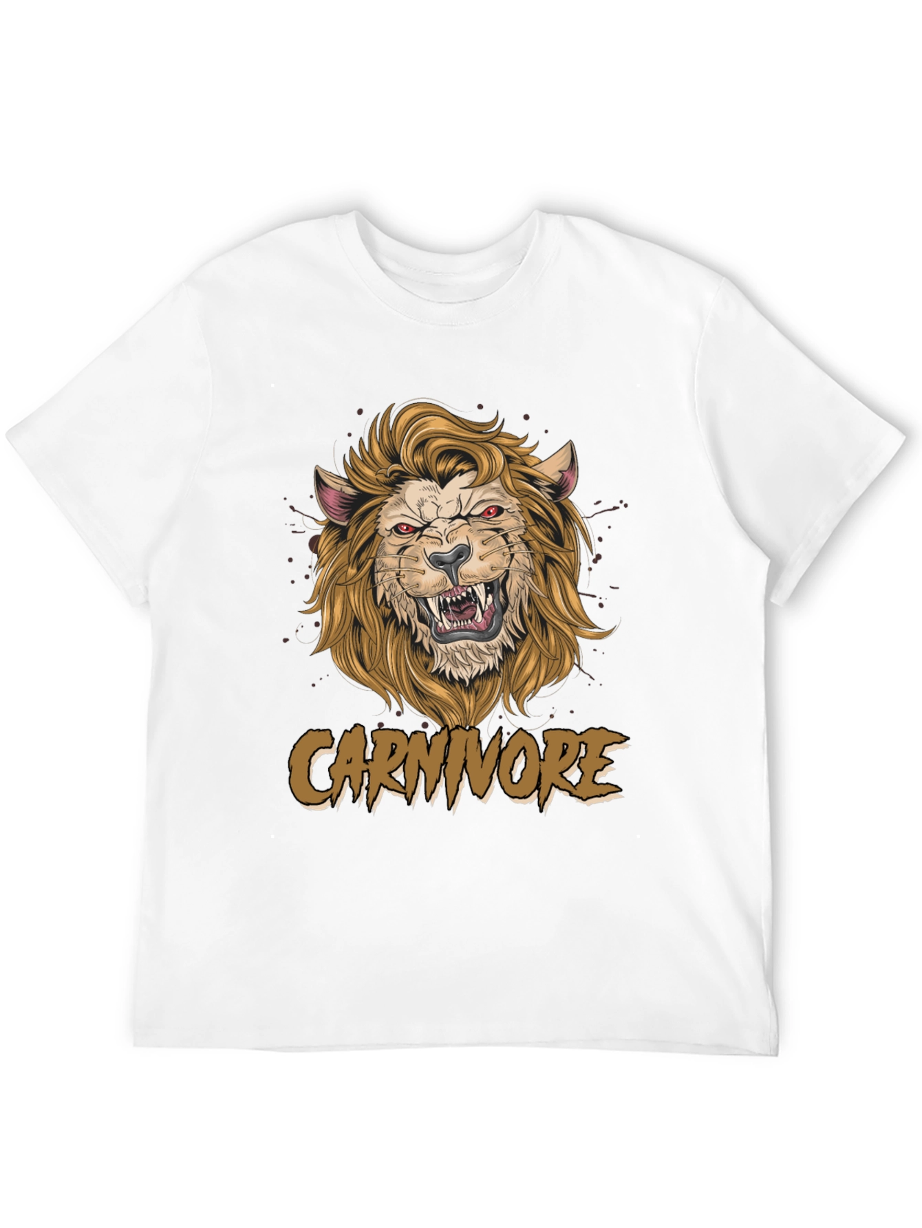 Carnivore Graphic Tee - Fierce Lion Design