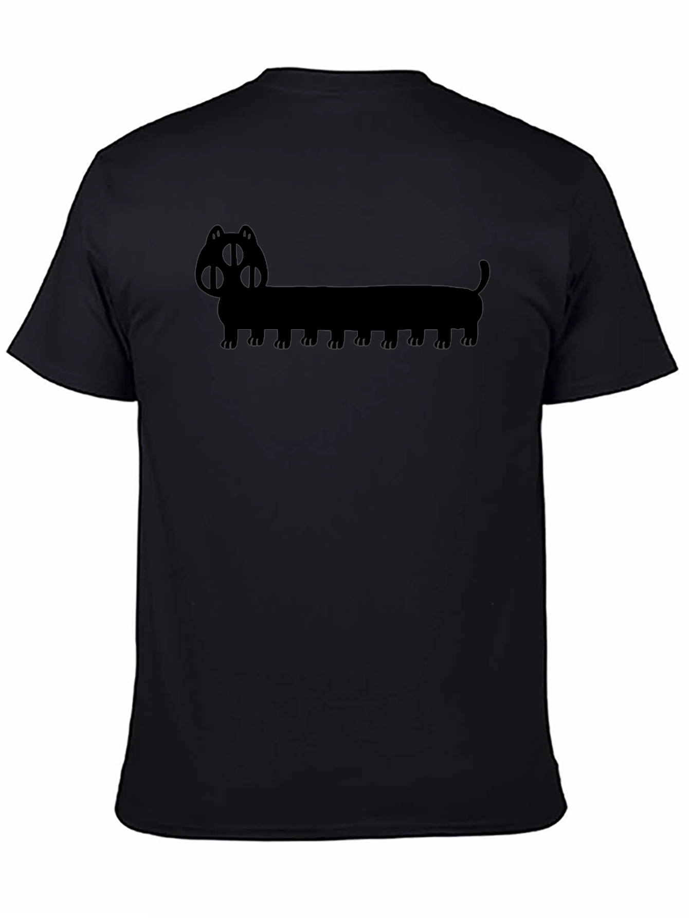 Long Dog Silhouette T-Shirt - Unique Graphic Tee
