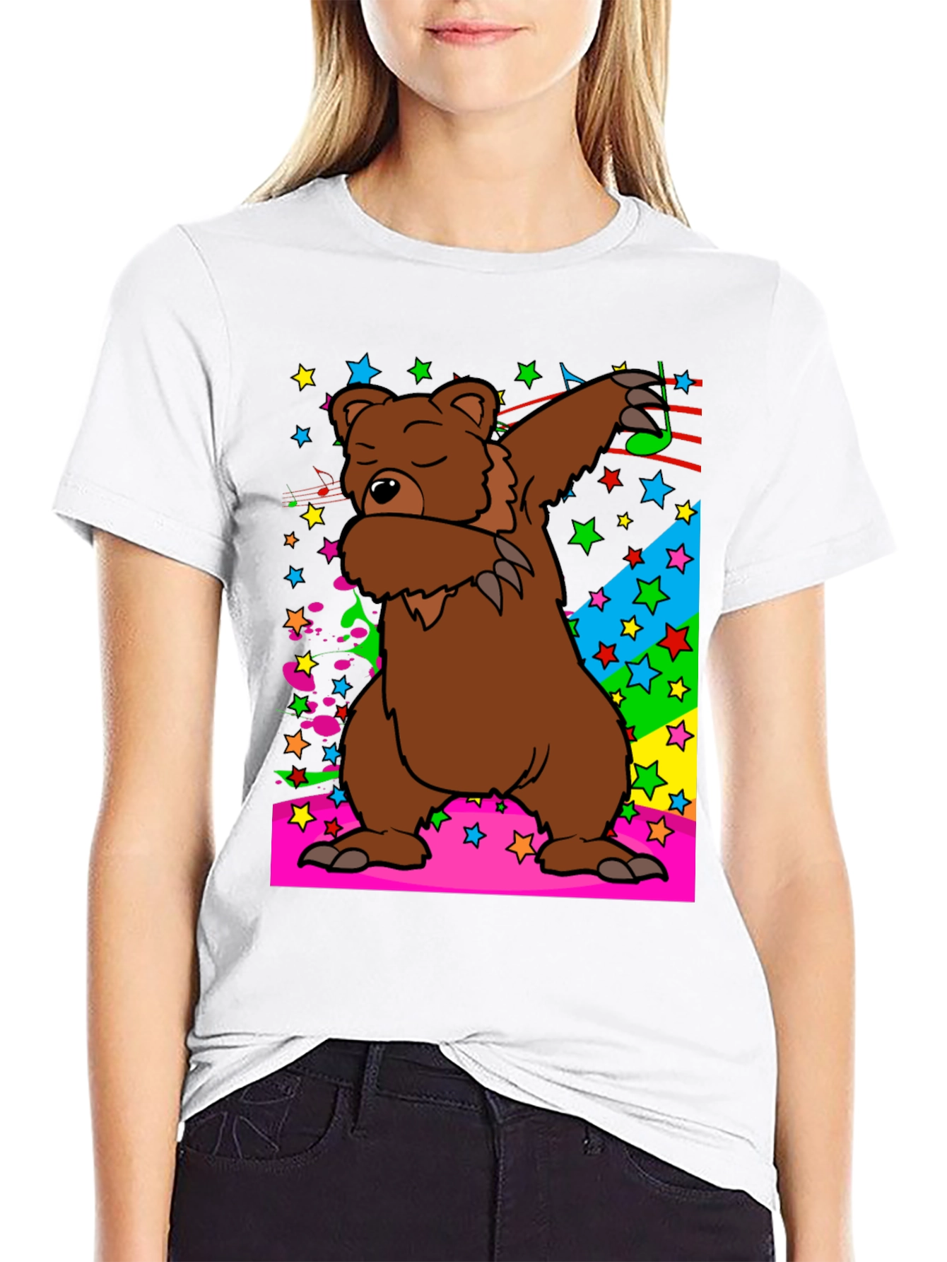 Dabbing Bear Graphic Tee - Fun & Unique T-Shirt