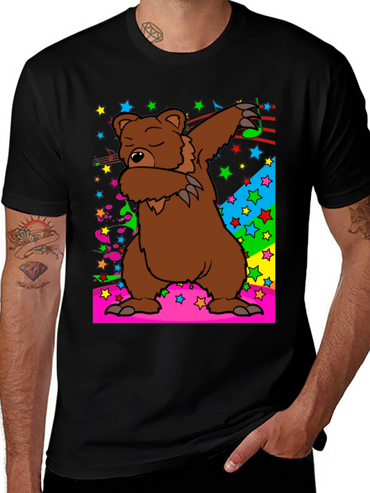 Dabbing Bear Graphic Tee - Fun & Unique T-Shirt