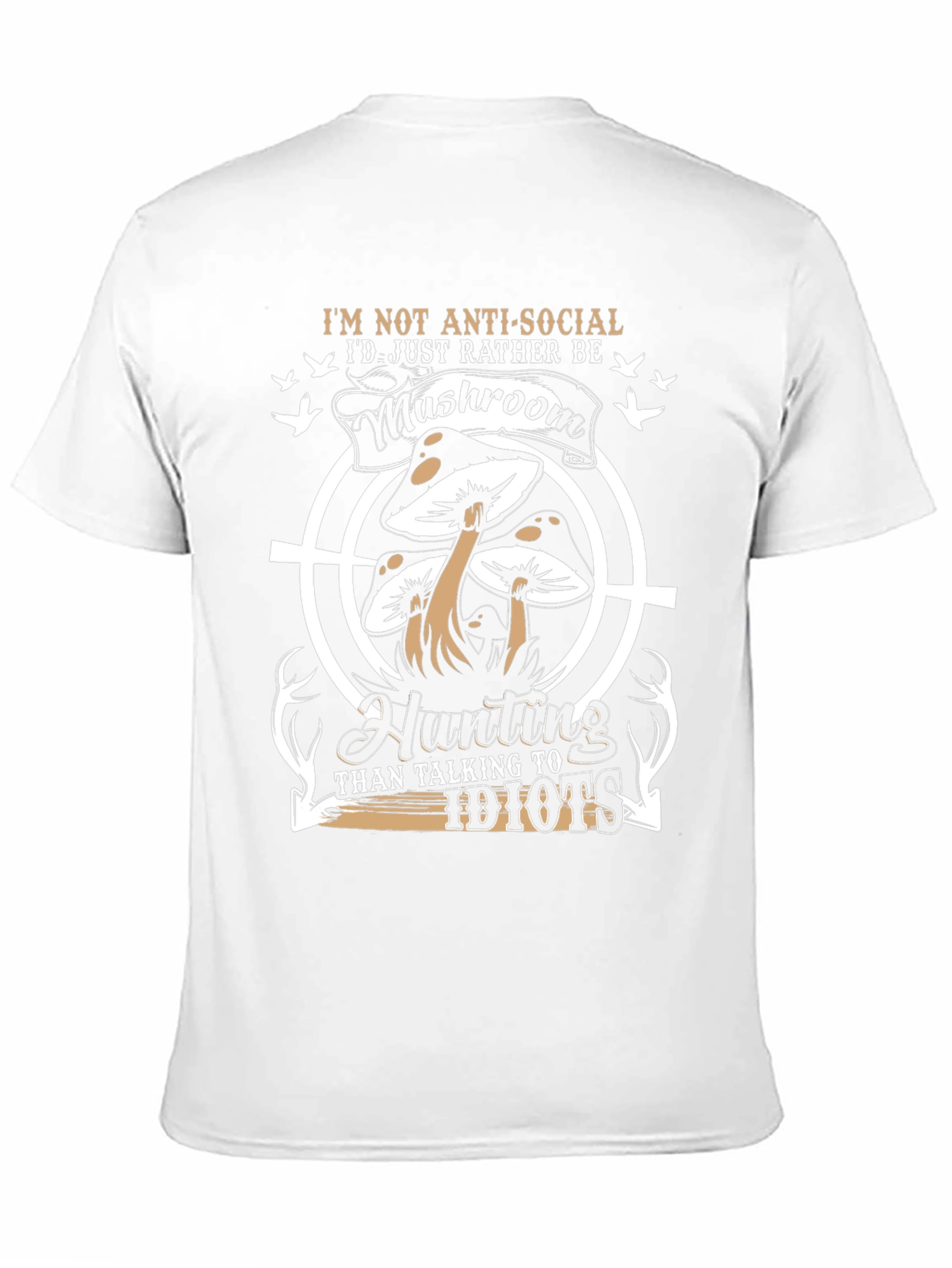 Mushroom Hunting Graphic T-Shirt - Anti-Social Tee