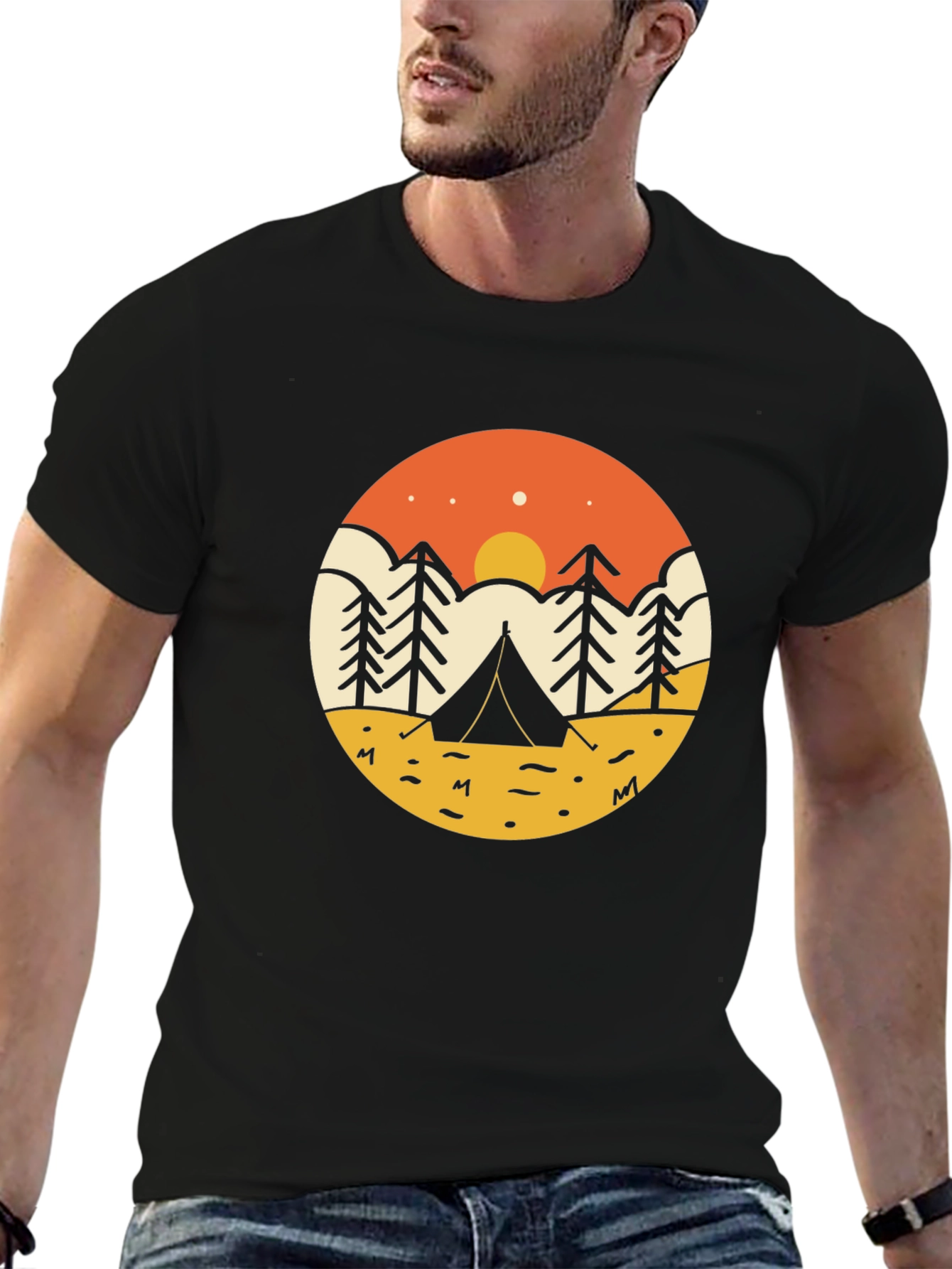 Nature Adventure Black T-Shirt