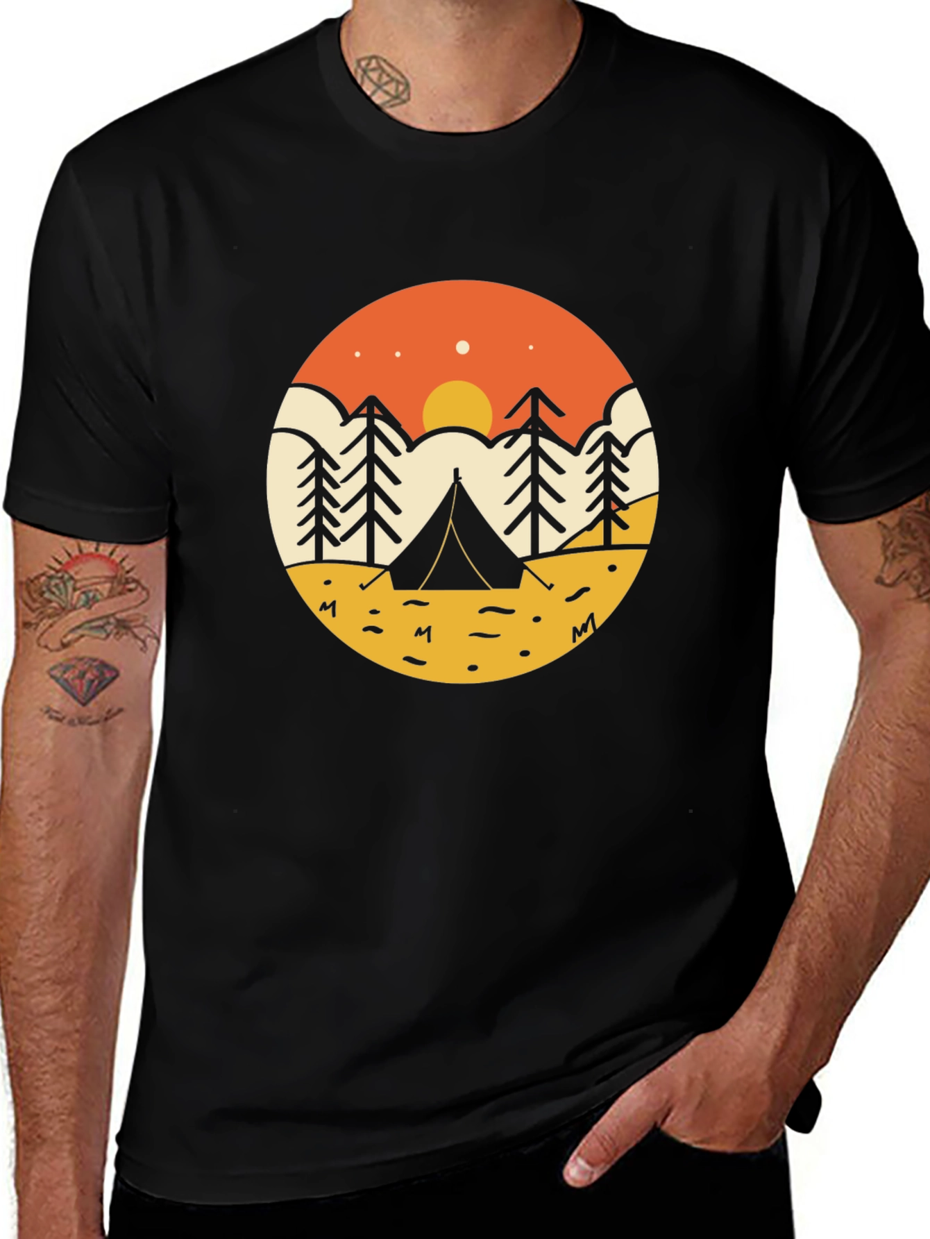 Nature Adventure Black T-Shirt