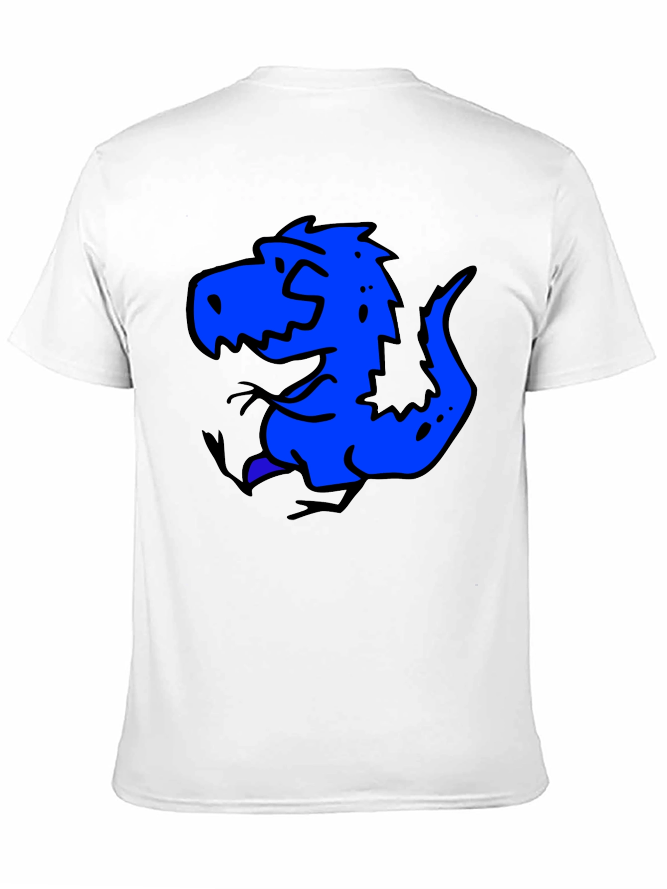 Cartoon Dinosaur Black T-Shirt