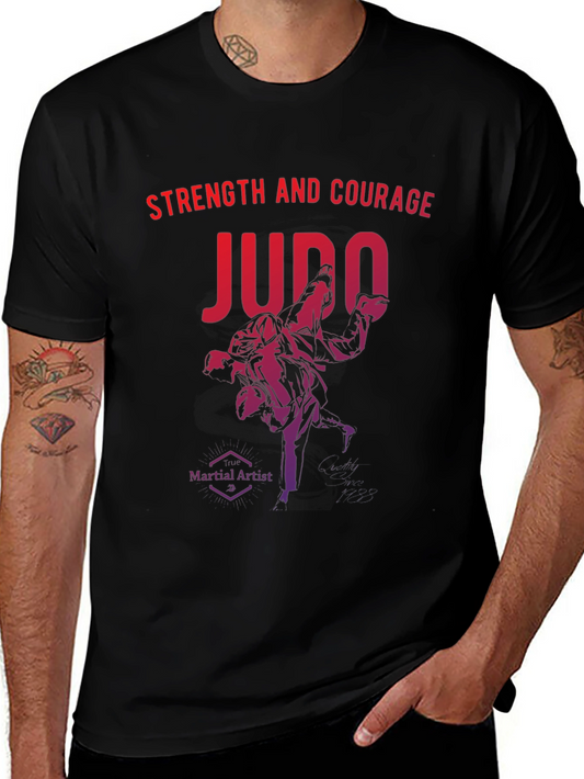 Judo Strength and Courage Graphic T-Shirt
