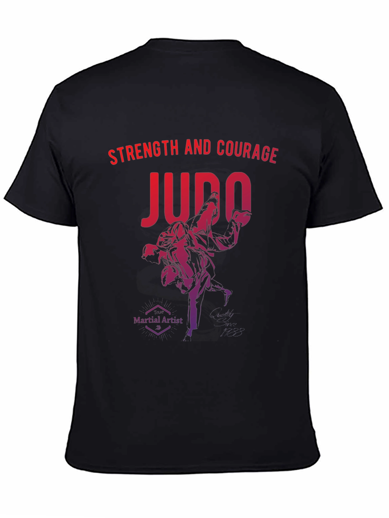 Judo Strength and Courage Graphic T-Shirt