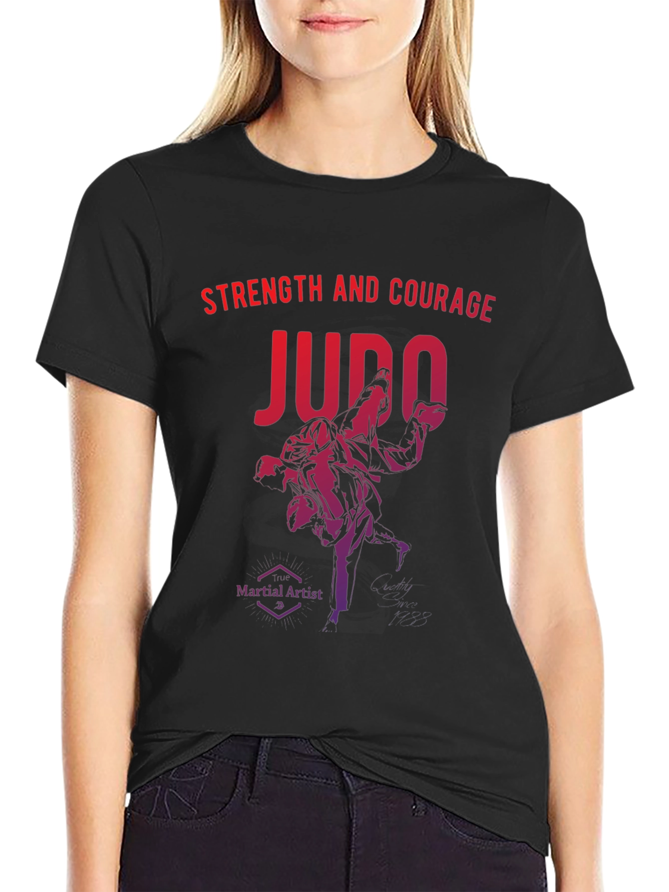 Judo Strength and Courage Graphic T-Shirt