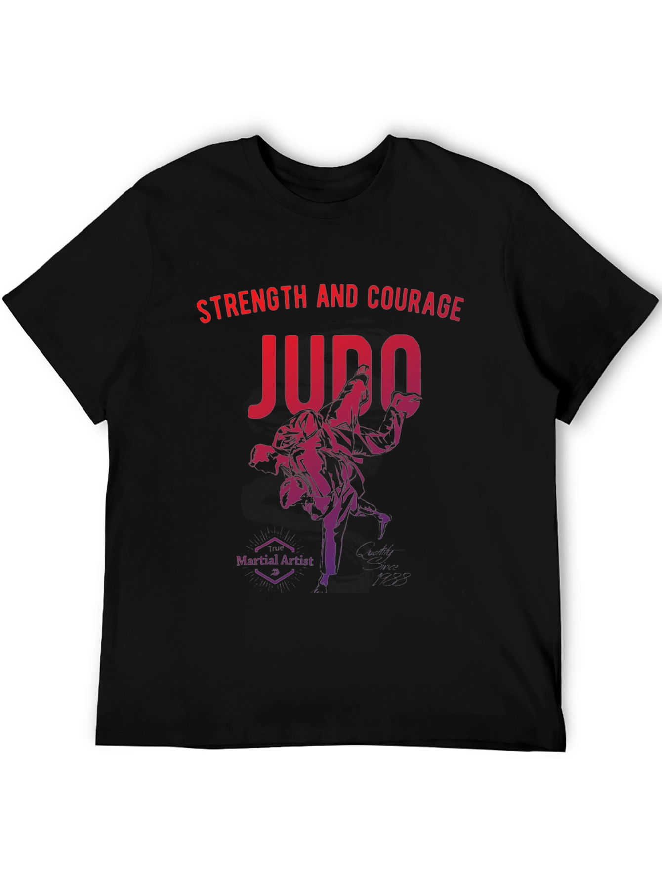 Judo Strength and Courage Graphic T-Shirt
