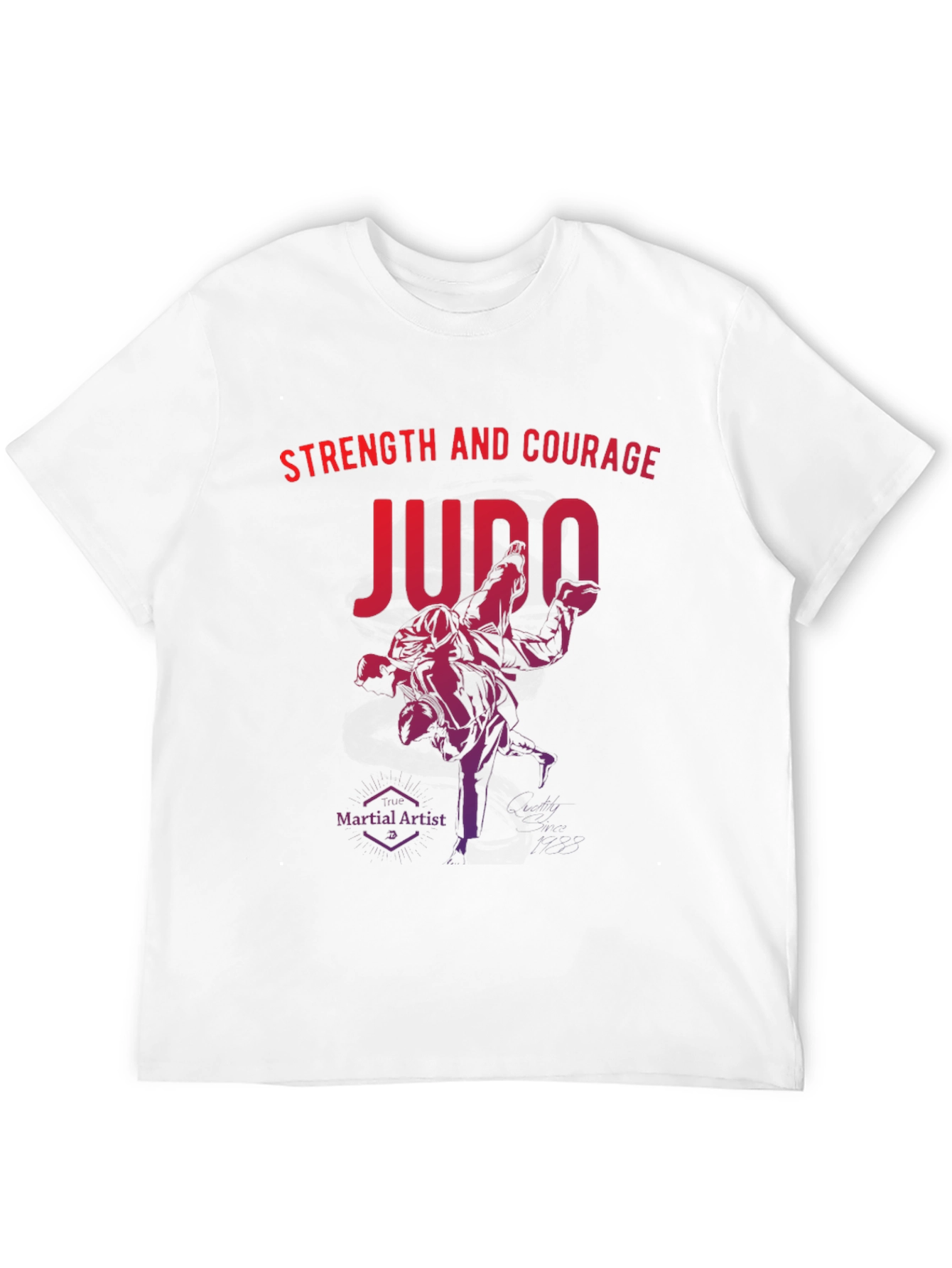 Judo Strength and Courage Graphic T-Shirt