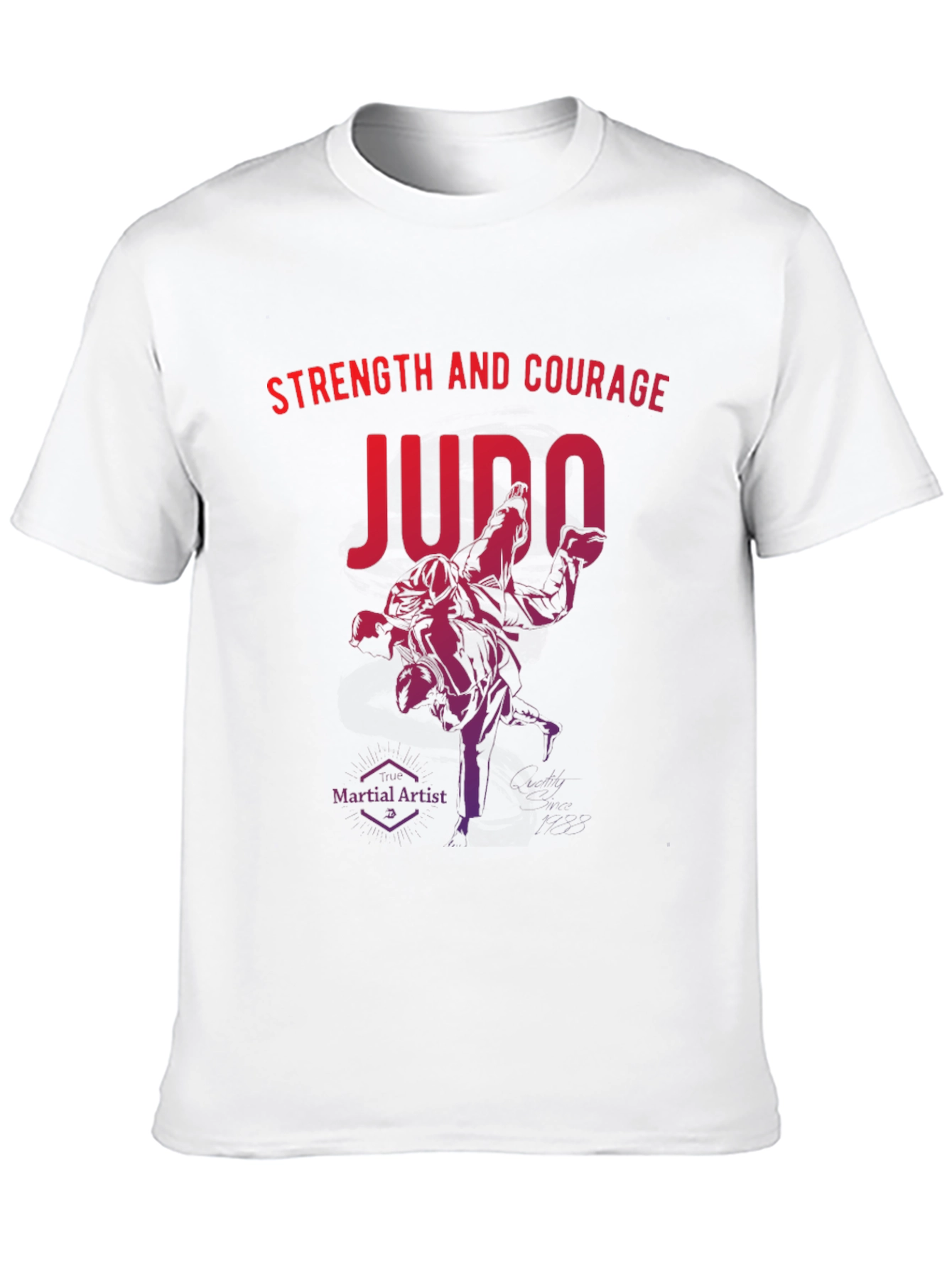 Judo Strength and Courage Graphic T-Shirt