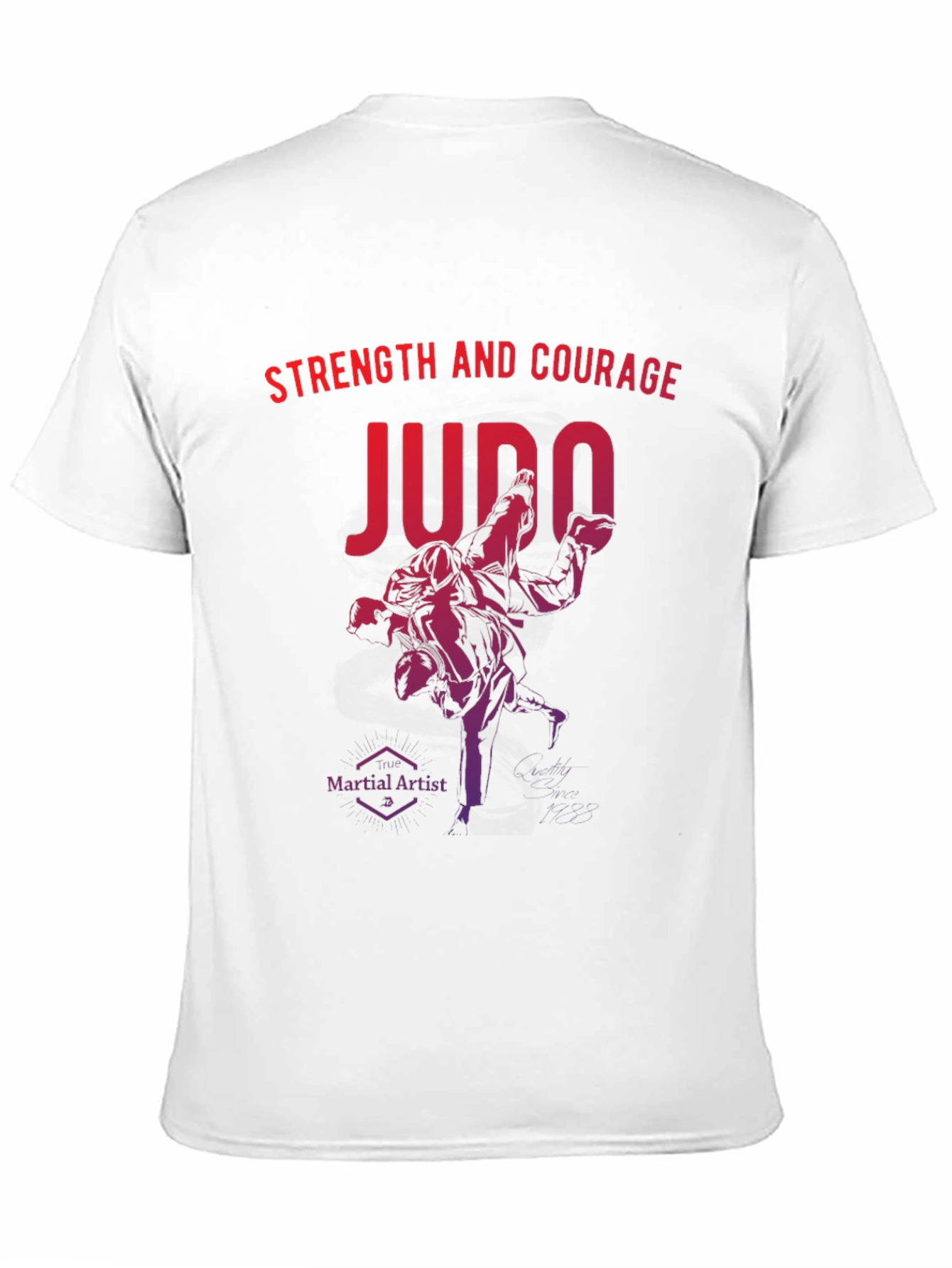 Judo Strength and Courage Graphic T-Shirt