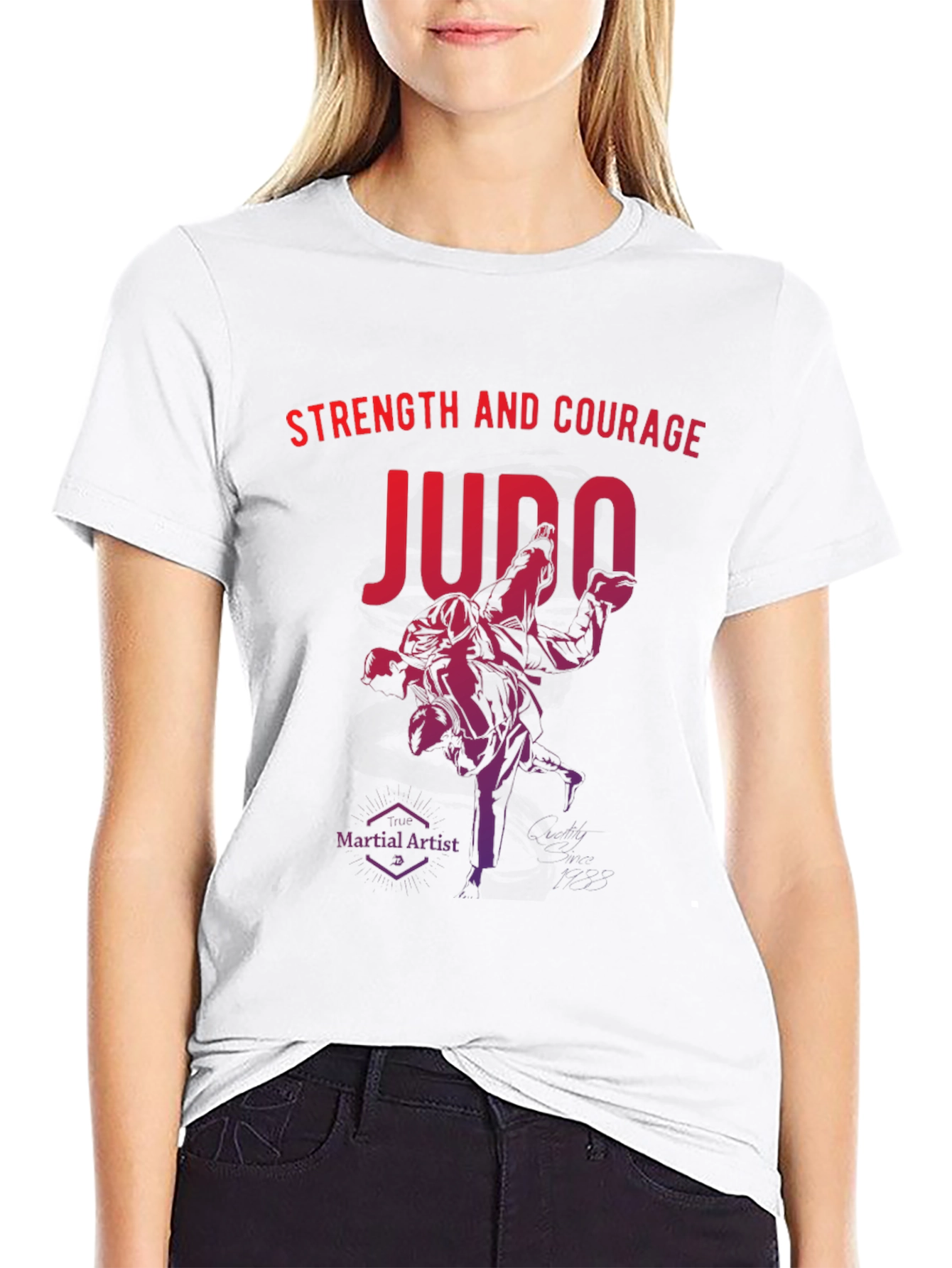 Judo Strength and Courage Graphic T-Shirt