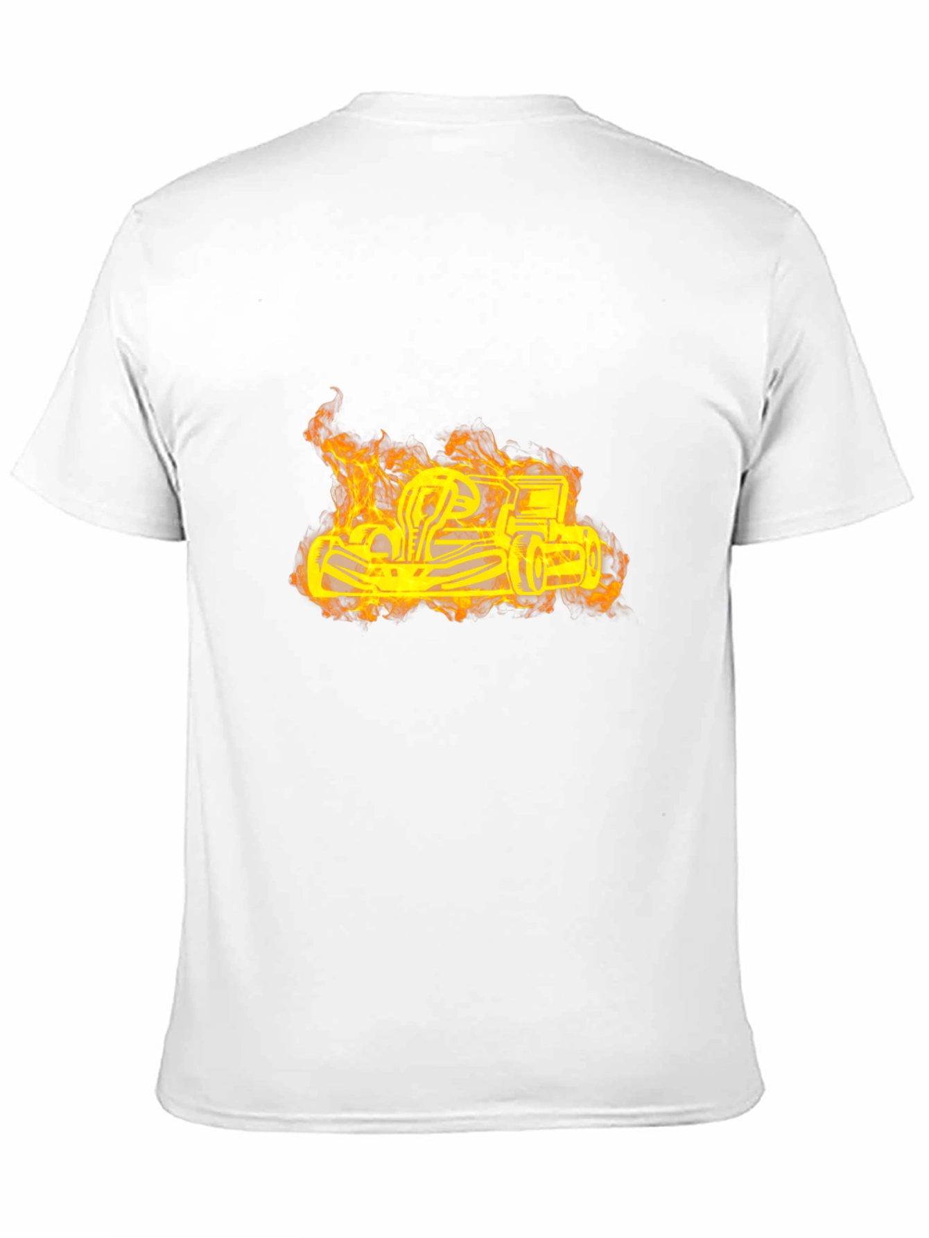Flaming Go-Kart Black T-Shirt