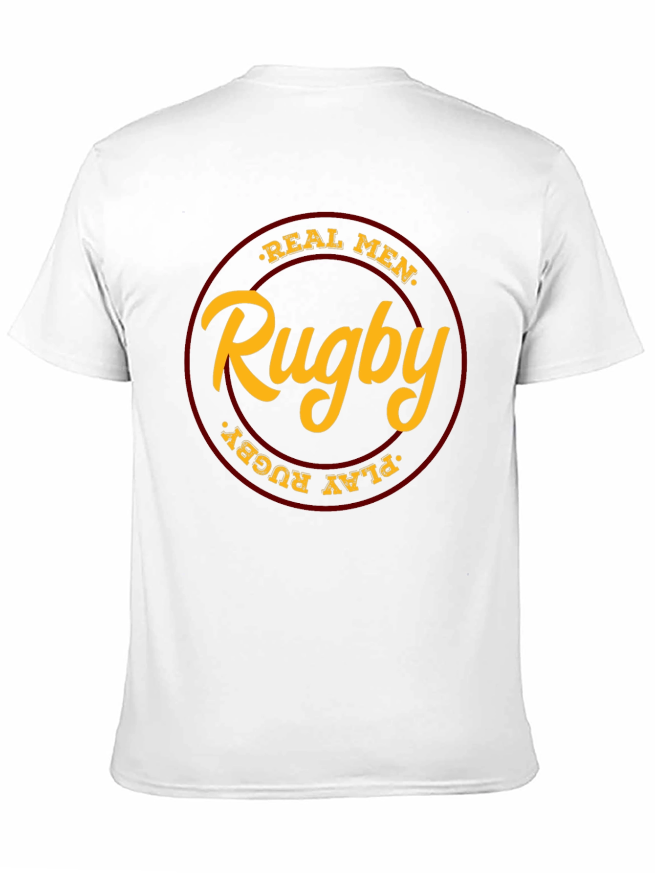 Real Men Play Rugby Black T-Shirt