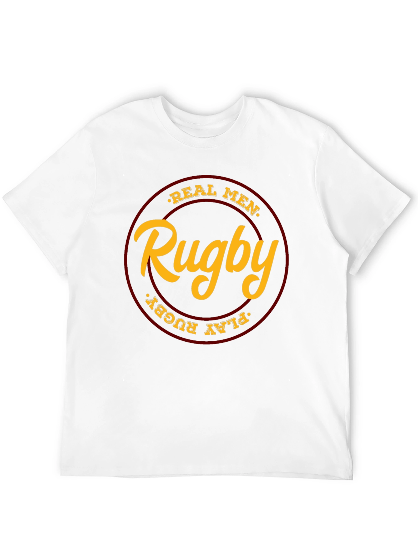 Real Men Play Rugby Black T-Shirt