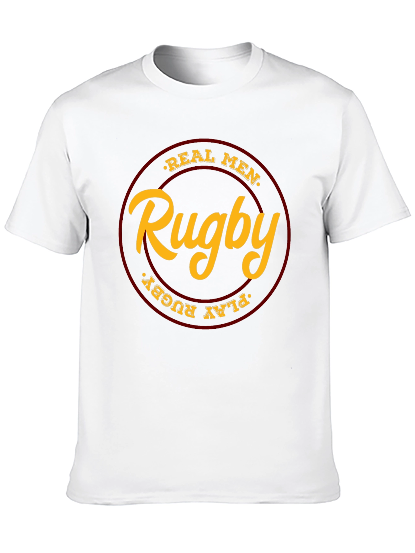 Real Men Play Rugby Black T-Shirt