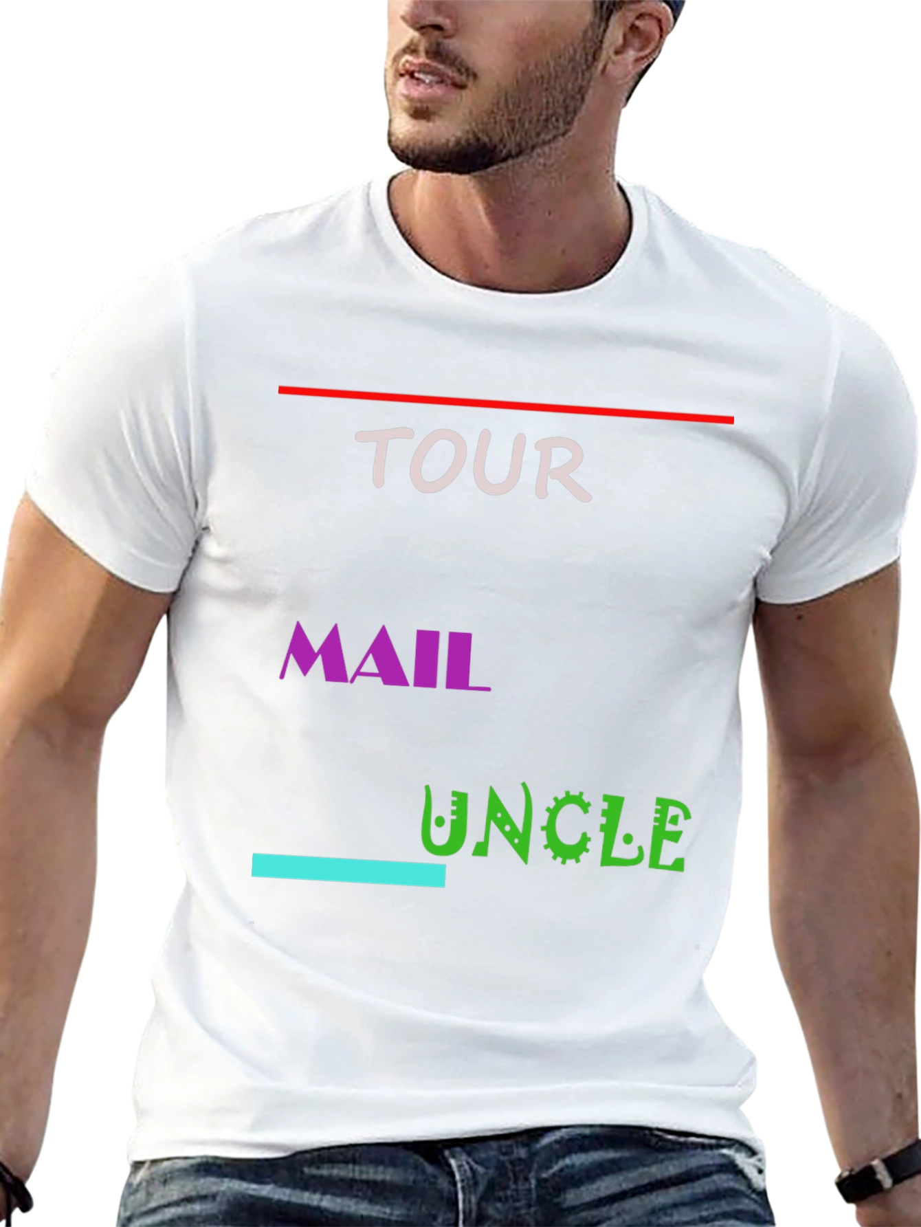 Tour Mail Uncle Graphic Tee - Black